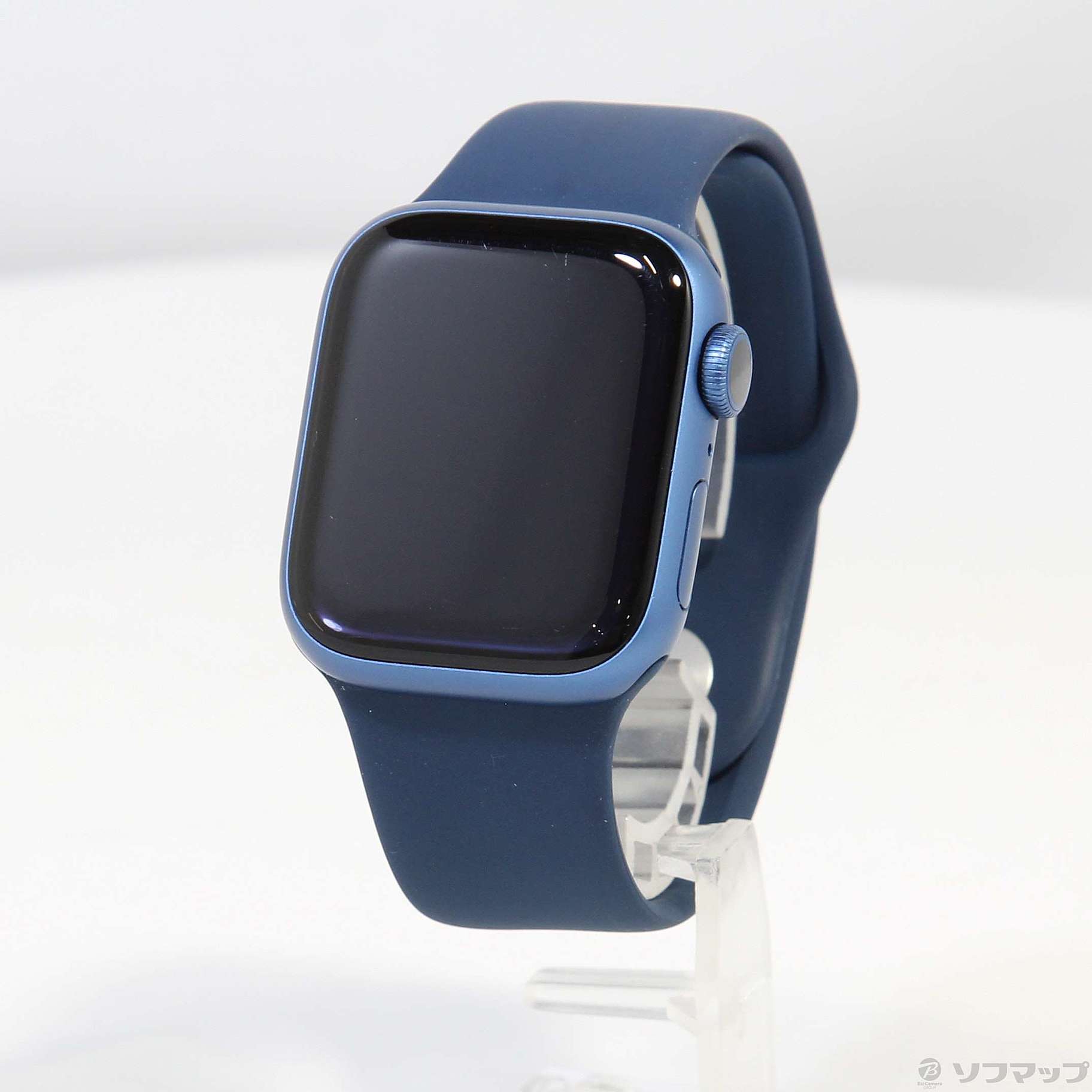 中古品〕 Apple Watch Series 7 GPS 41mm ブルーアルミニウムケース