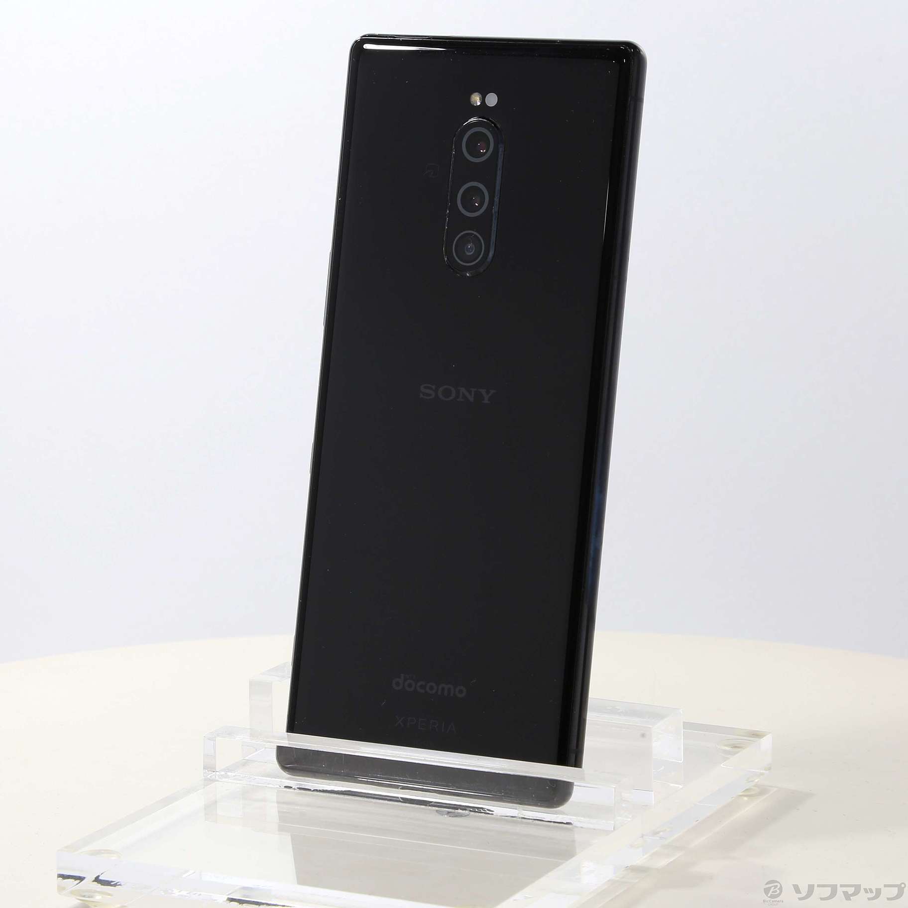 中古】Xperia 1 64GB ブラック SO-03L docomoロック解除SIMフリー