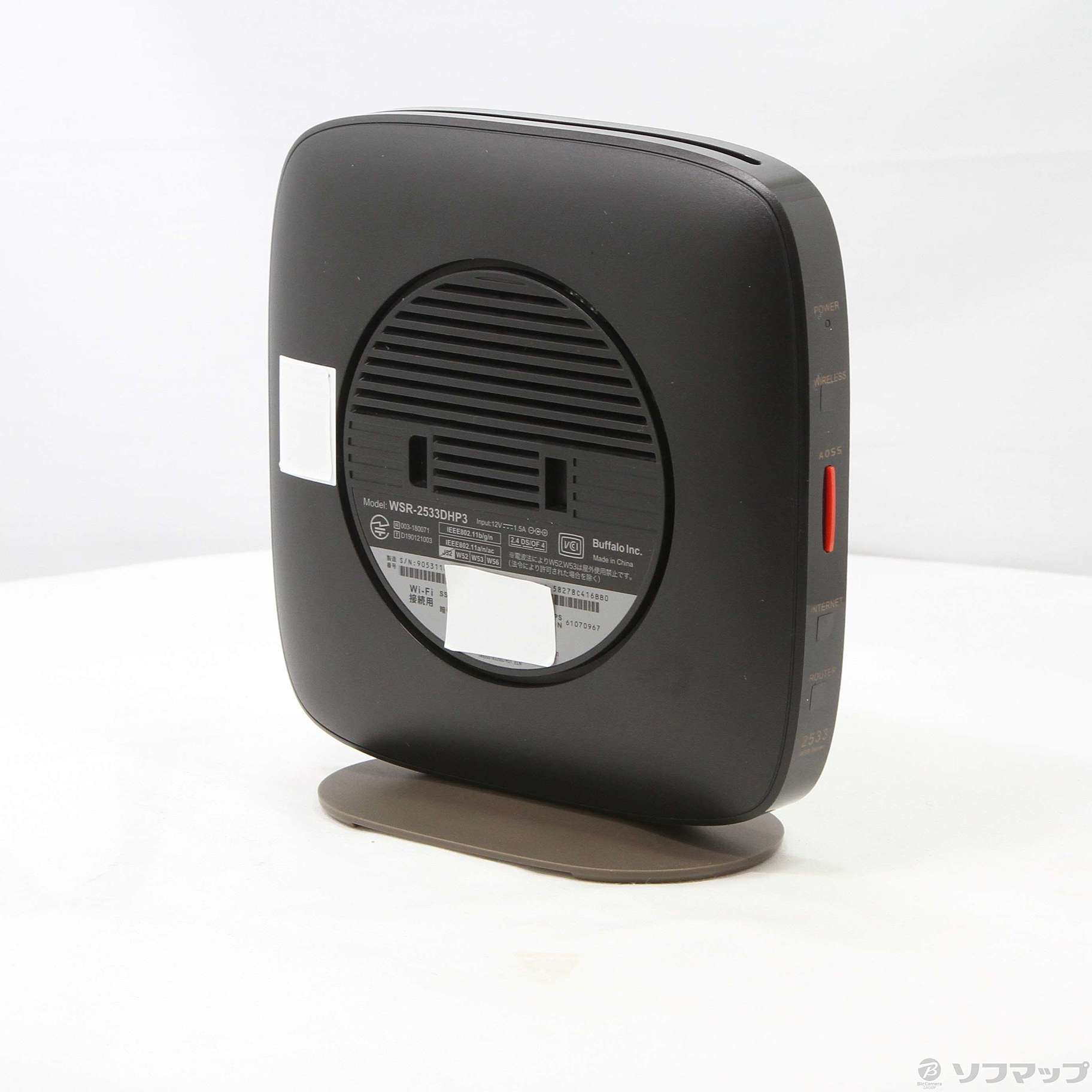 中古】セール対象品 AirStation WSR-2533DHP3-BK ブラック 