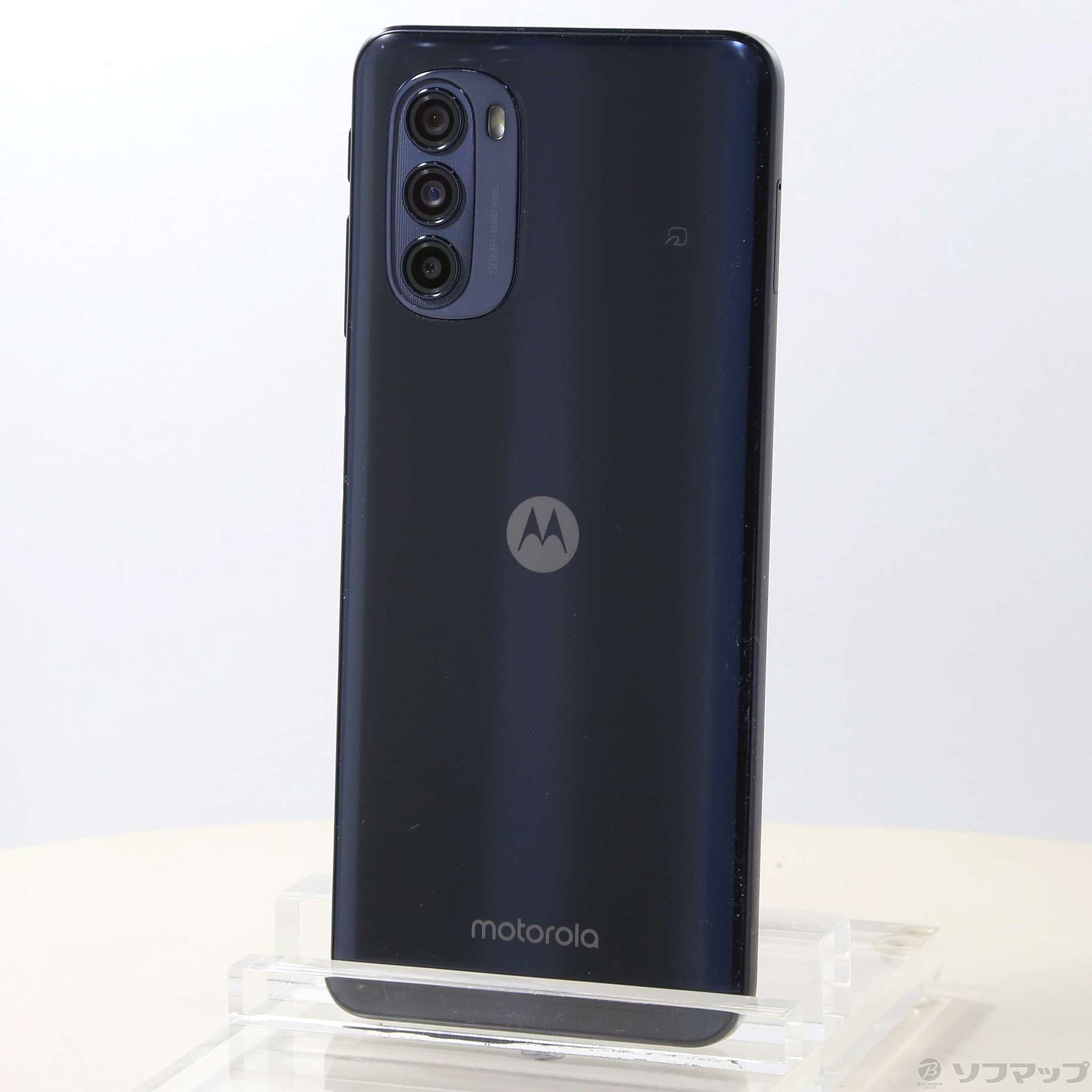 中古】moto g52j 5G 128GB インクブラック PATM0000JP SIMフリー