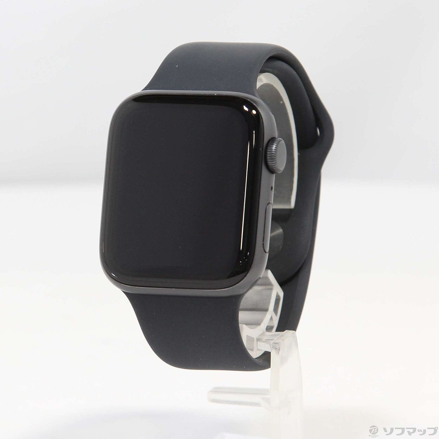 Apple Watch SE 44mmスペースグレイアルミニウムケースとブラッ