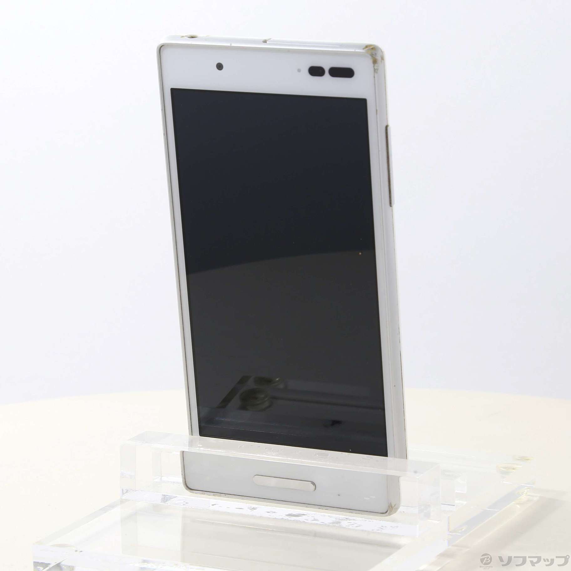 中古】Qua phone QX 16GB ホワイト KYV42 auロック解除SIMフリー