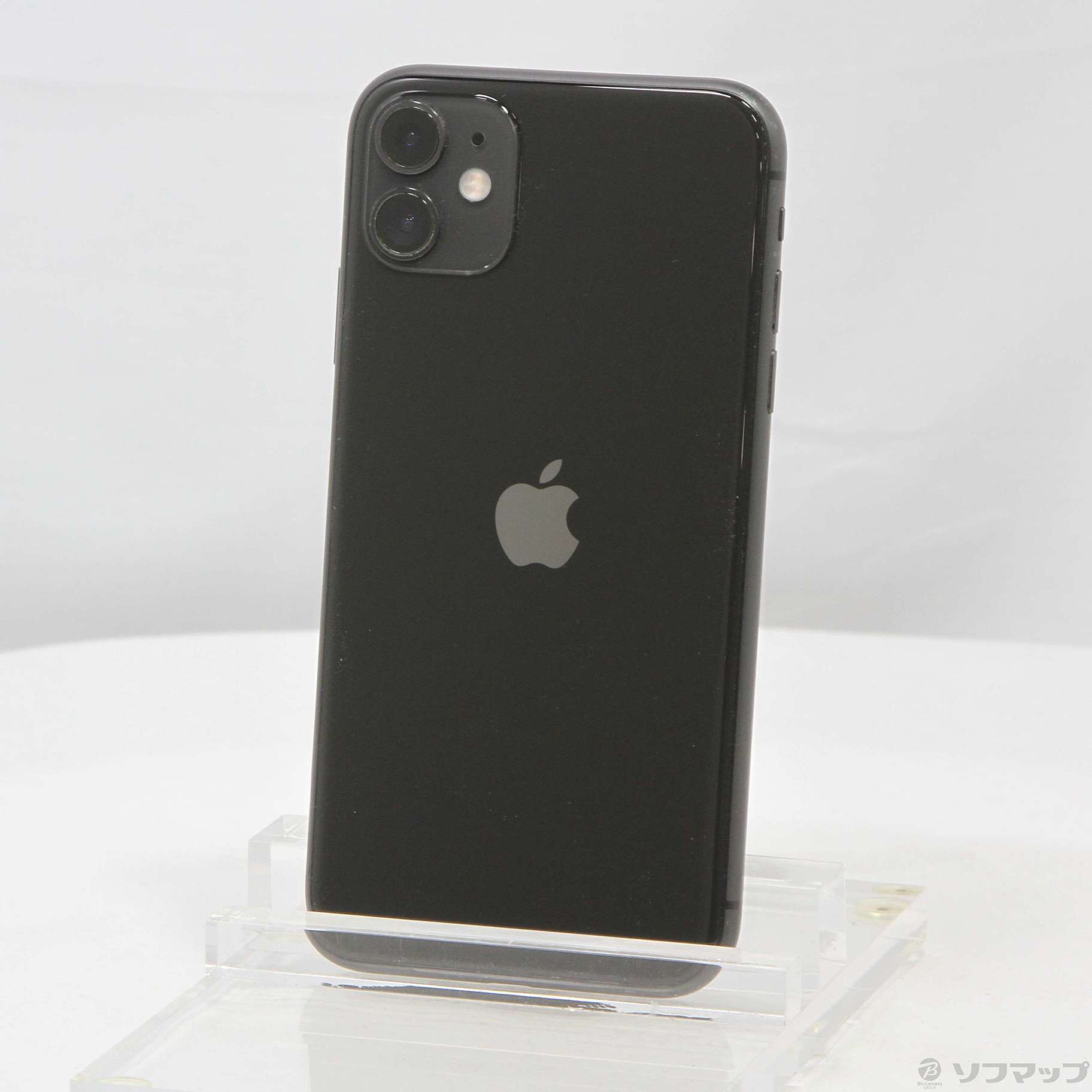 中古】iPhone11 64GB ブラック MWLT2J／A SoftBank [2133044140192