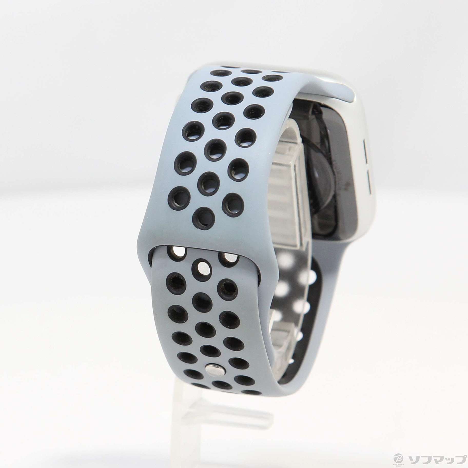 Apple Watch SE 第1世代 Nike GPS 44mm シルバーアルミニウムケース オブシディアンミスト／ブラックNikeスポーツバンド
