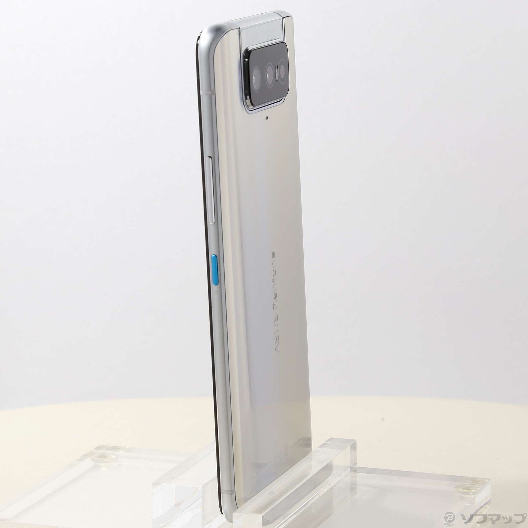 中古】Zenfone 8 Flip 128GB グレイシアシルバー ZS672KS-SL128S8 SIM