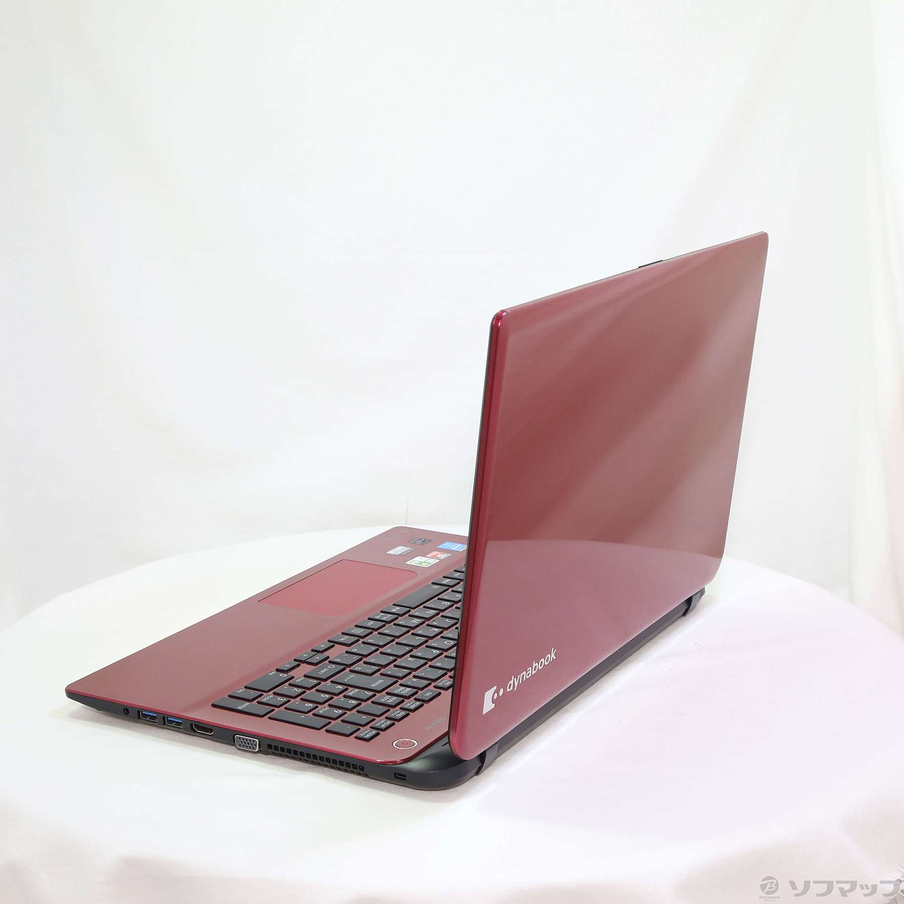 dynabook T55/45MR レッドノートPC 中古品 中古】格安安心パソコン dynabook T55／45MR PT55-45MSXR モデナレッド