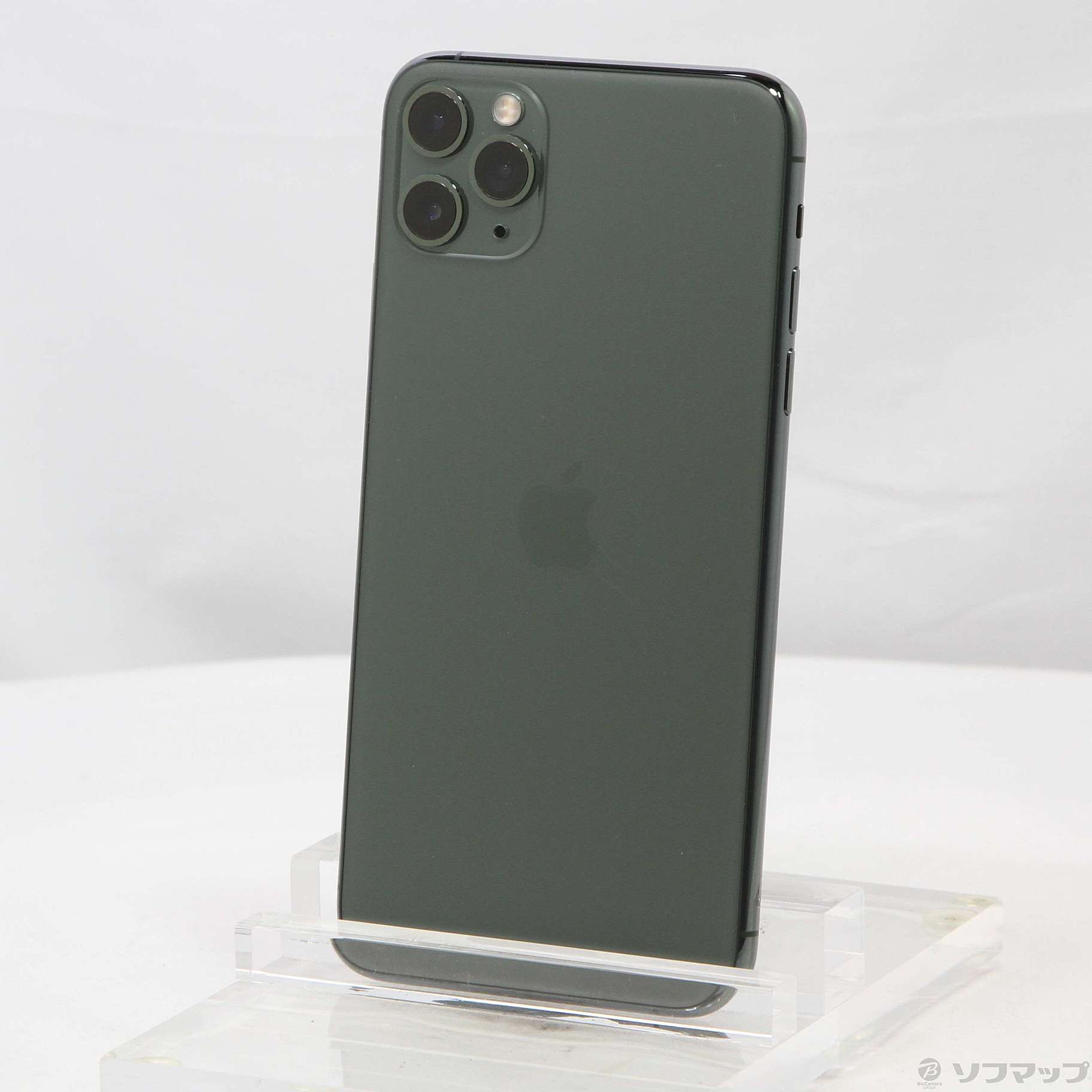 中古】iPhone11 Pro Max 256GB ミッドナイトグリーン MWHM2J／A