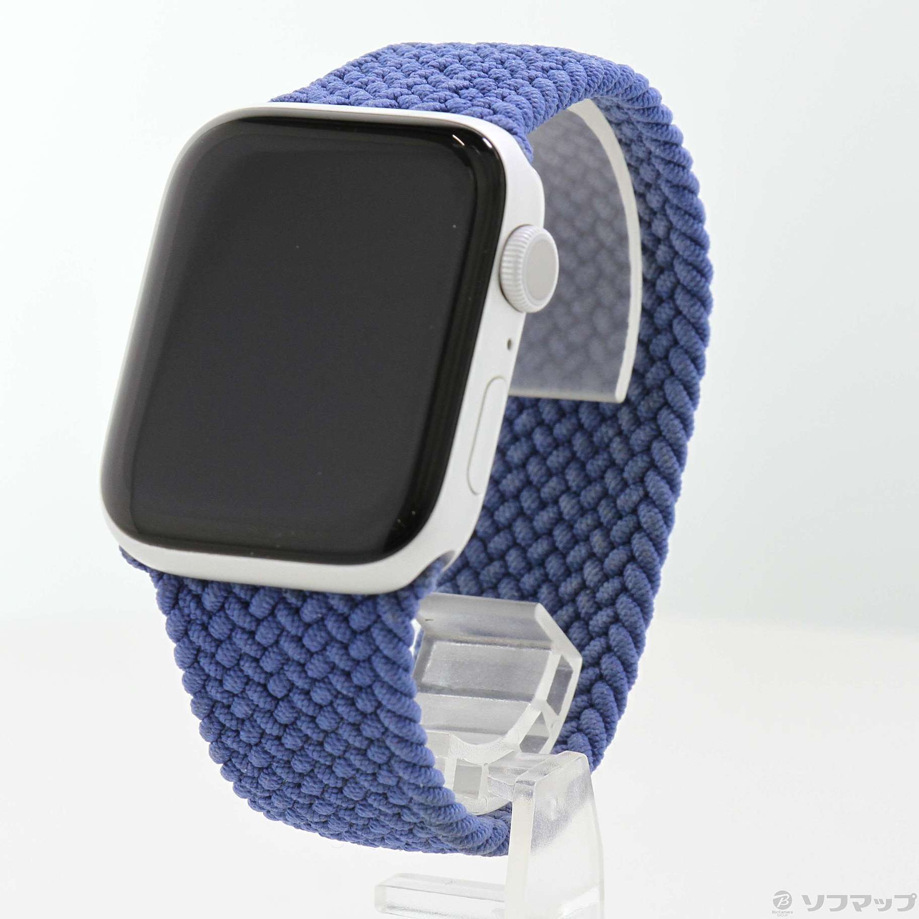 Apple Watch Series 6 GPS 44mm シルバーアルミニウムケース アトランティックブルーブレイデッドソロループ