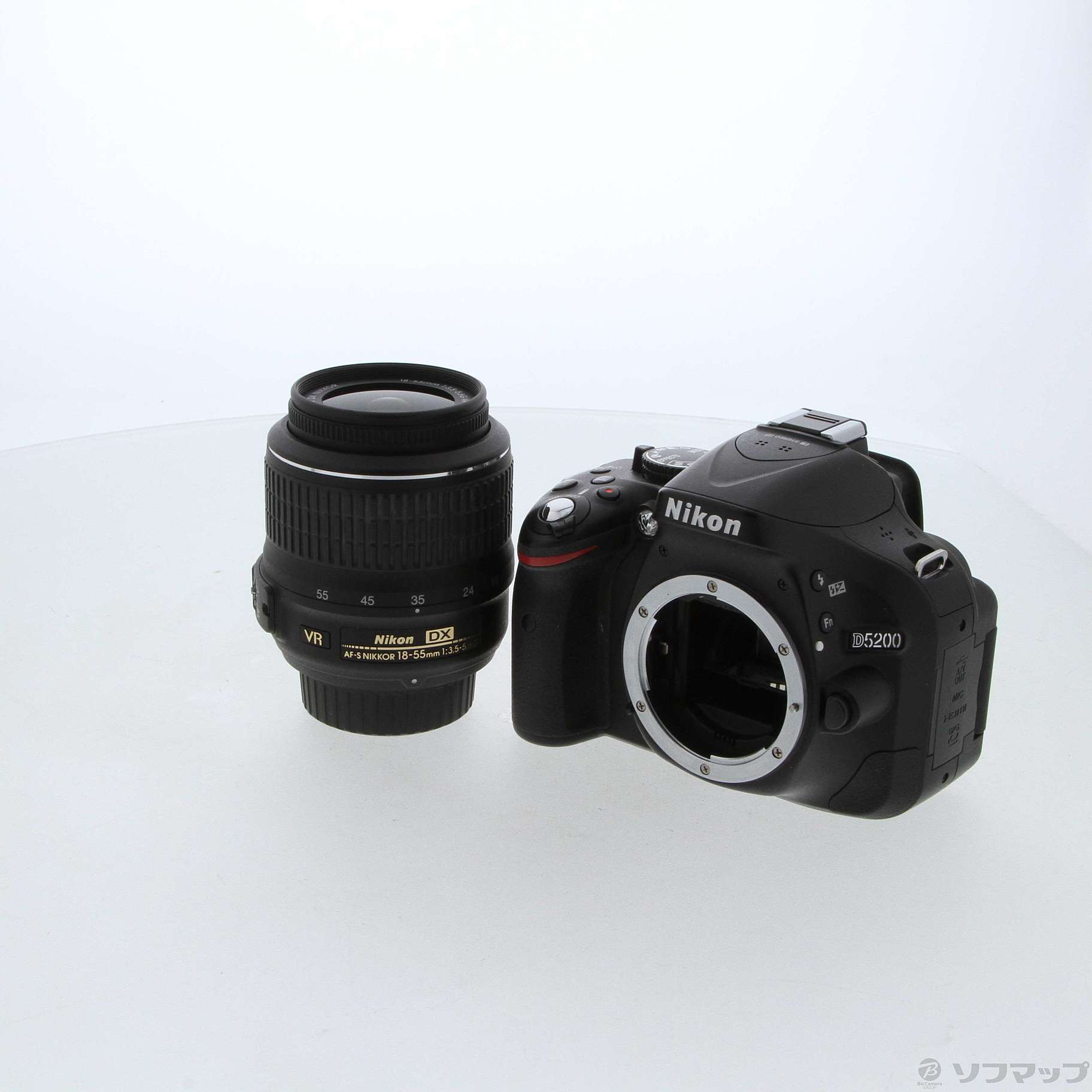 中古】NIKON D5200 18-55 VR レンズキット ブラック [2133044203262