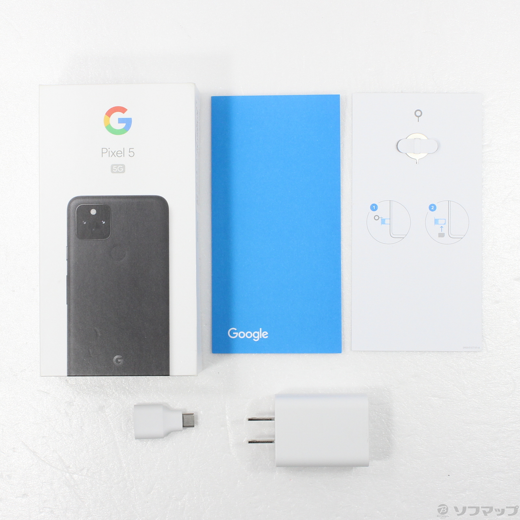 中古】Google Pixel 5 128GB ジャストブラック GA01316-JP SIMフリー