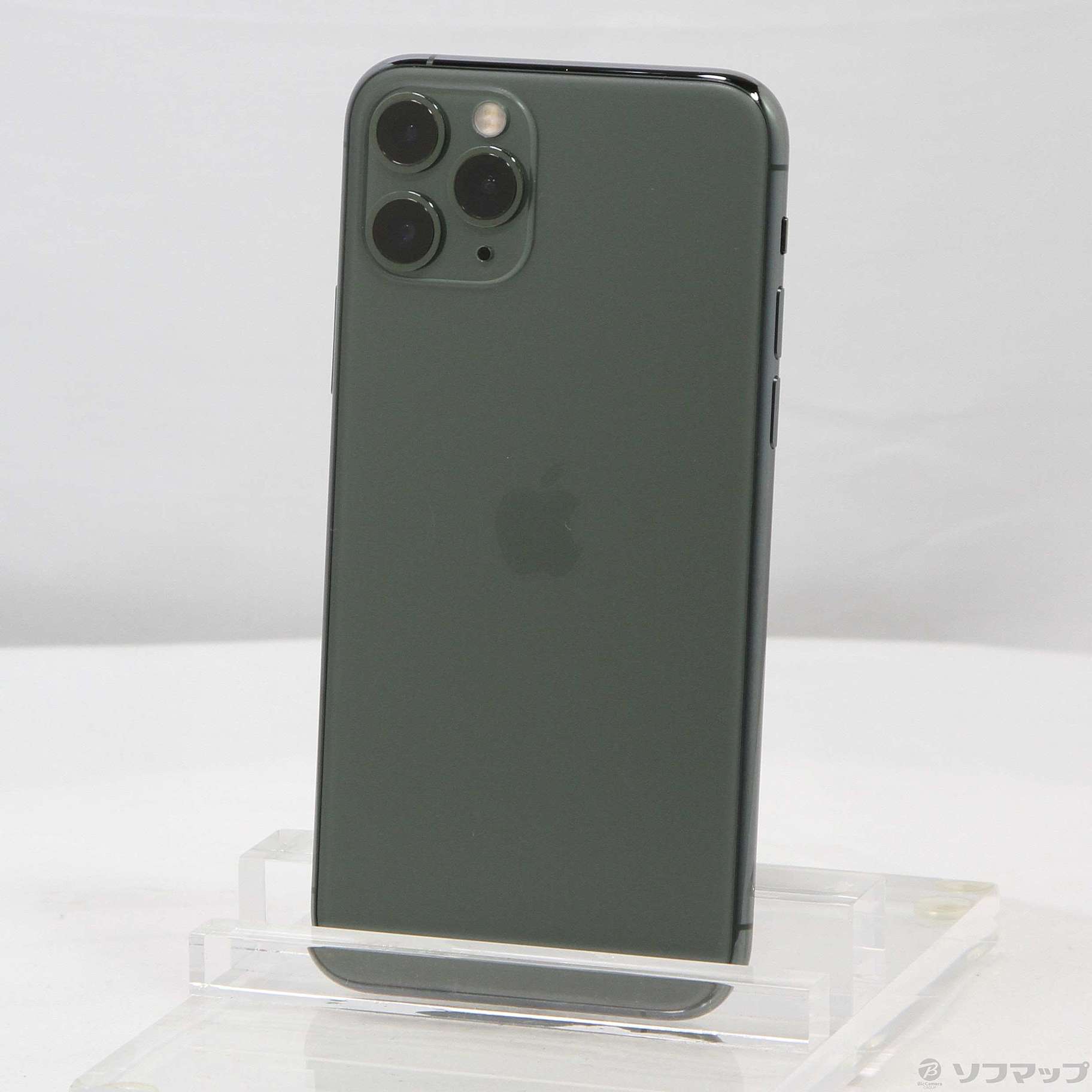 中古】iPhone11 Pro 64GB ミッドナイトグリーン MWC62J／A SIMフリー