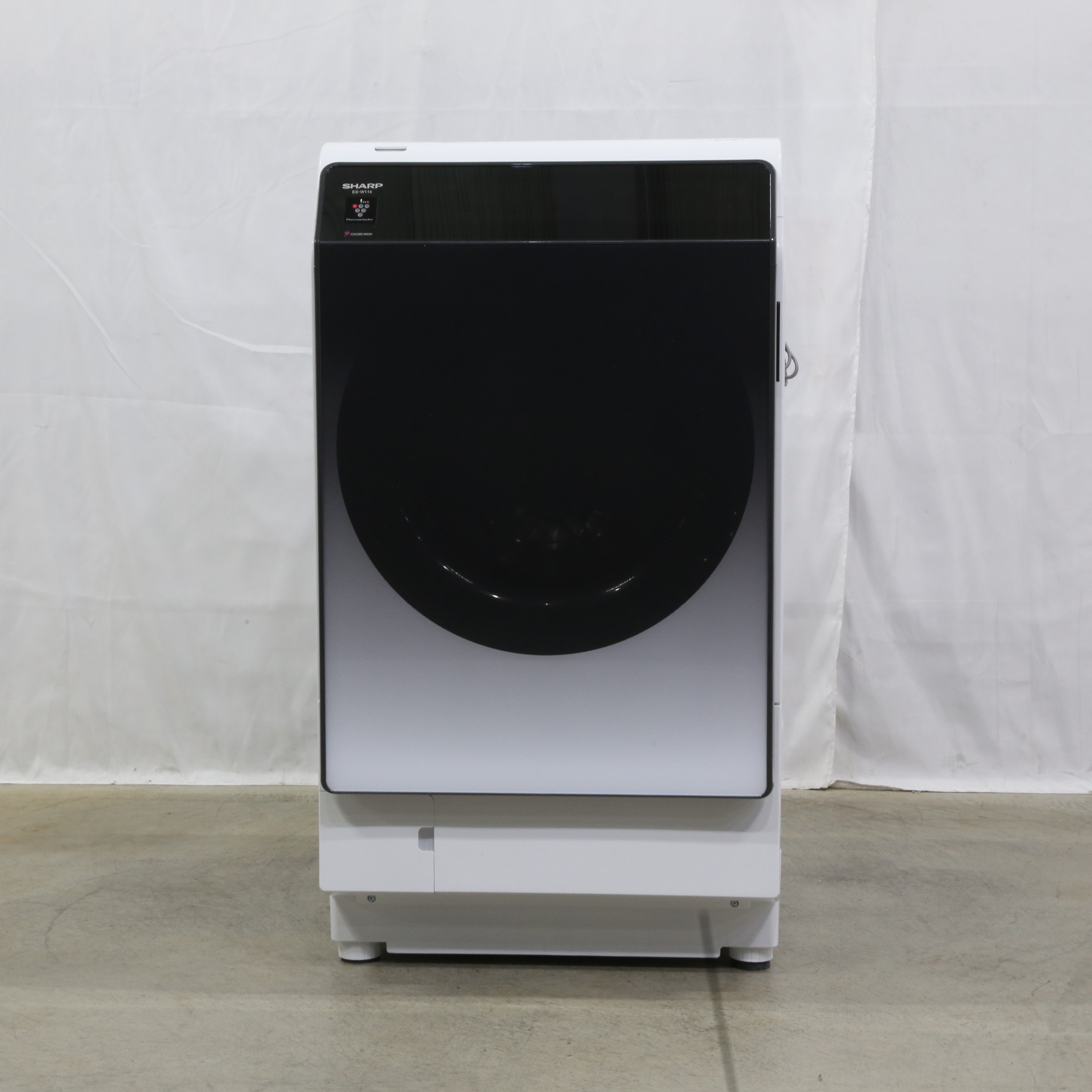 シャープ ドラム式洗濯乾燥機 左開き ES-W114-SL - 洗濯機