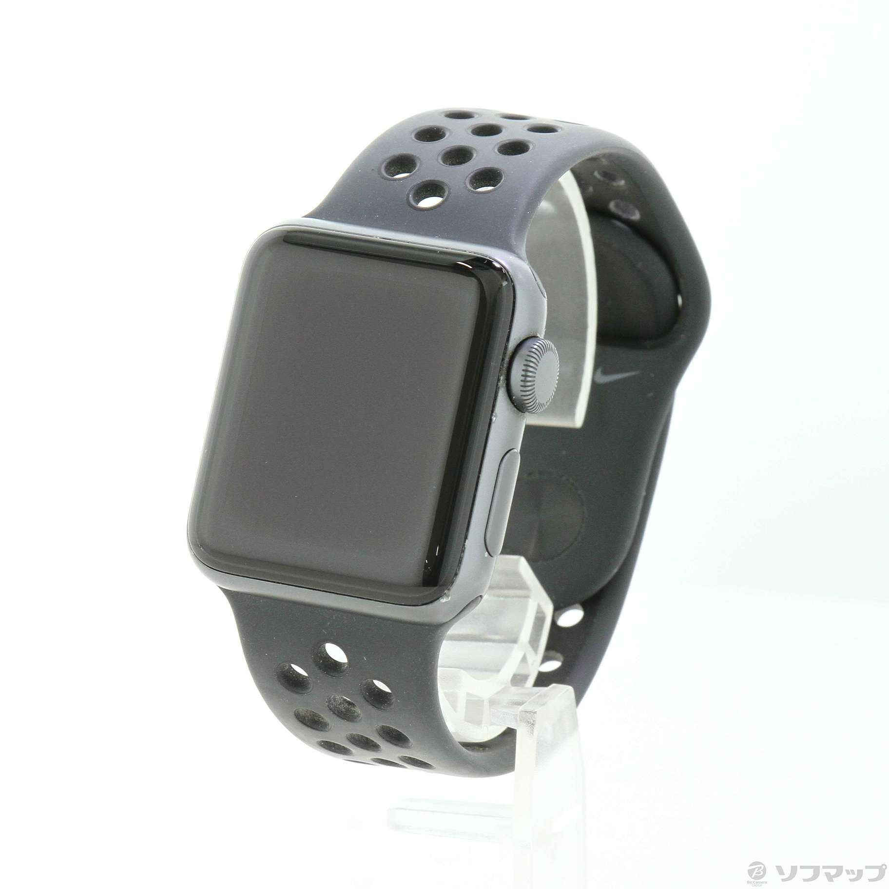 中古品〕 Apple Watch Series 3 Nike+ GPS 38mm スペースグレイアルミニウムケース アンスラサイト／ブラックNike スポーツバンド｜の通販はソフマップ[sofmap]