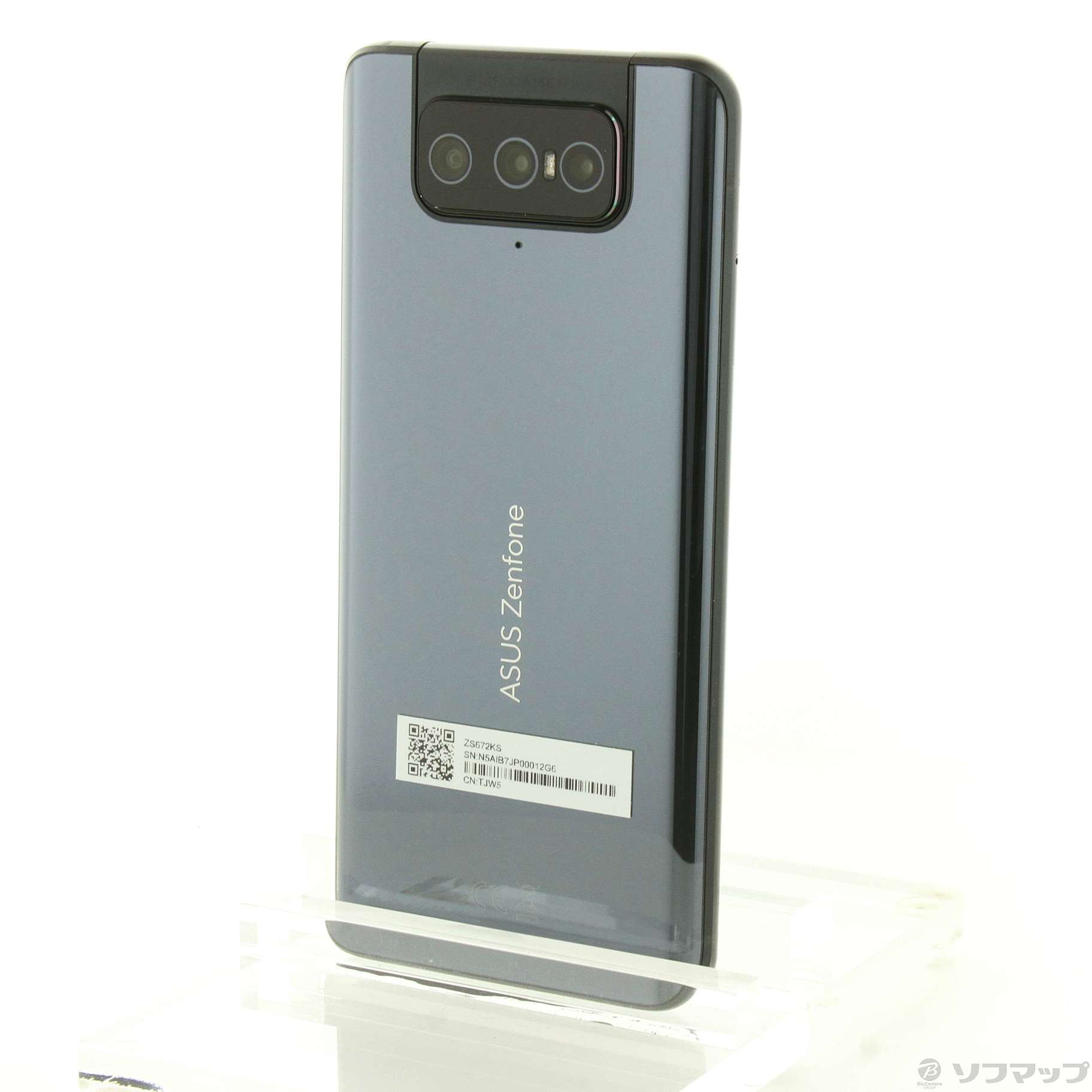 Zenfone 8 Flip 128GB ギャラクティックブラック ZS672KS-BK128S8 SIMフリー