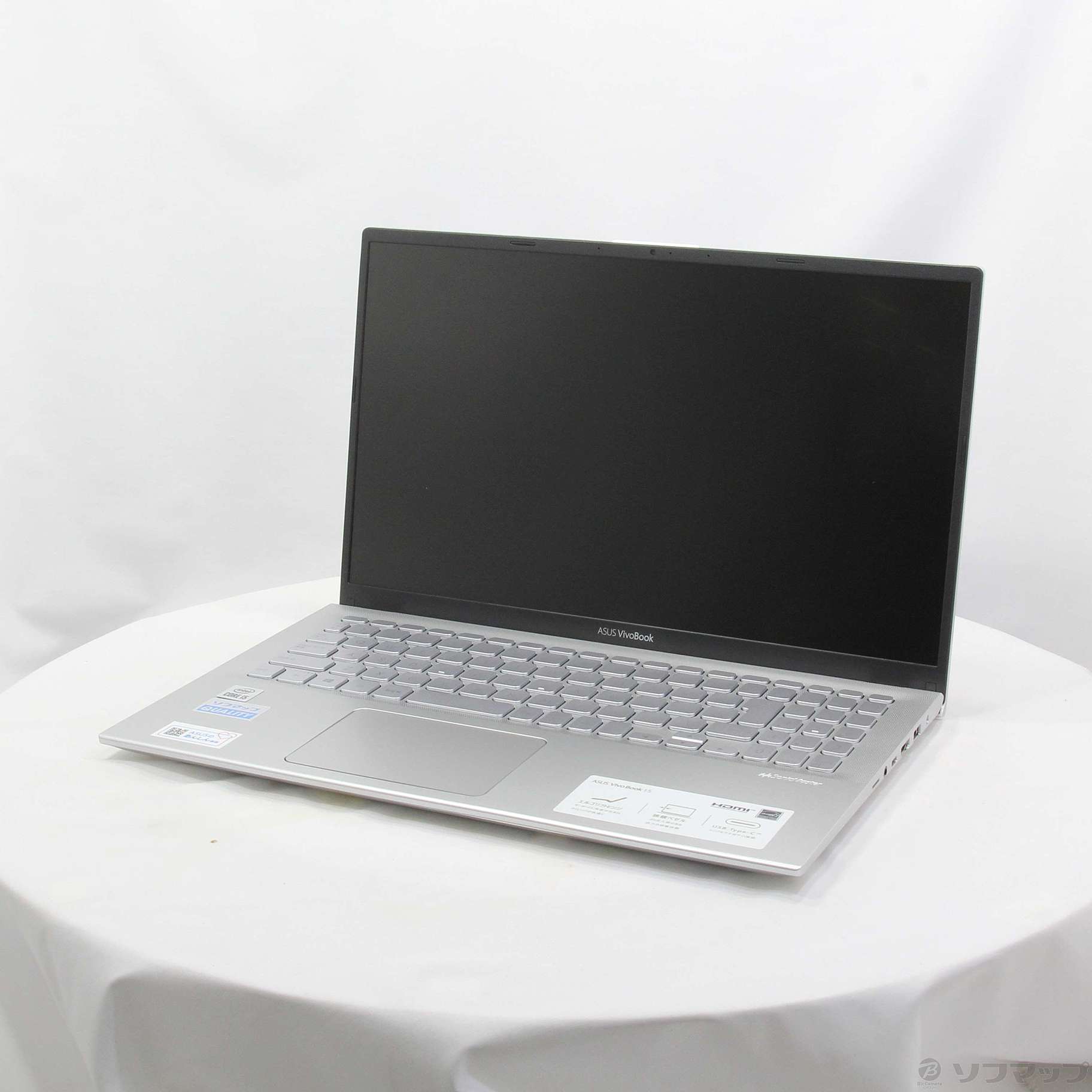 中古】VivoBook 15 X512JA X512JA-EJ245TS トランスペアレントシルバー