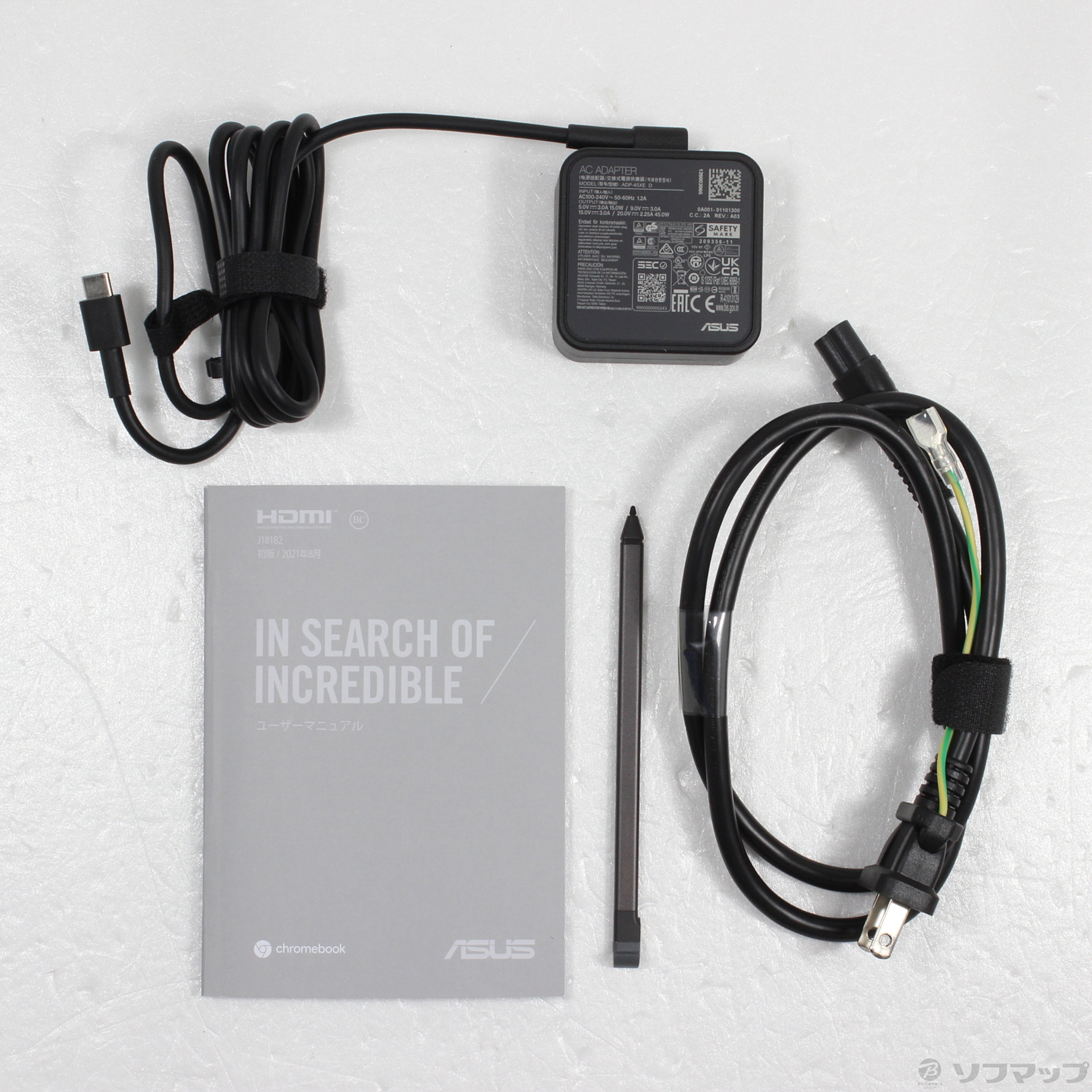 ASUS Chromebook ダークグレー ACアダプター付き 【公式通販】