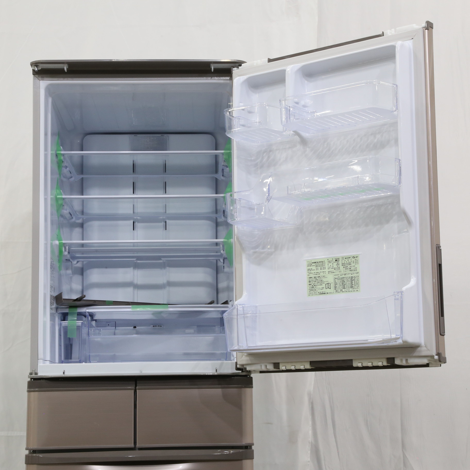 中古】〔展示品〕 冷蔵庫 ブラウン SJ-X416J-T ［5ドア ／左右開き