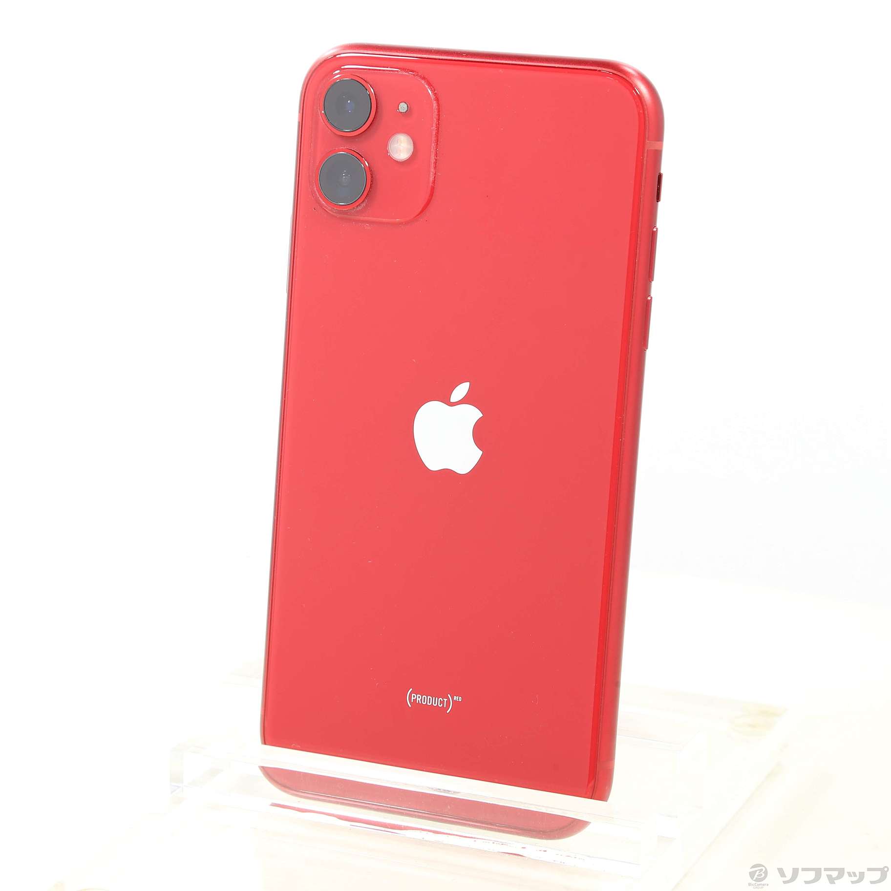 中古】iPhone11 128GB プロダクトレッド MWM32J／A SIMフリー