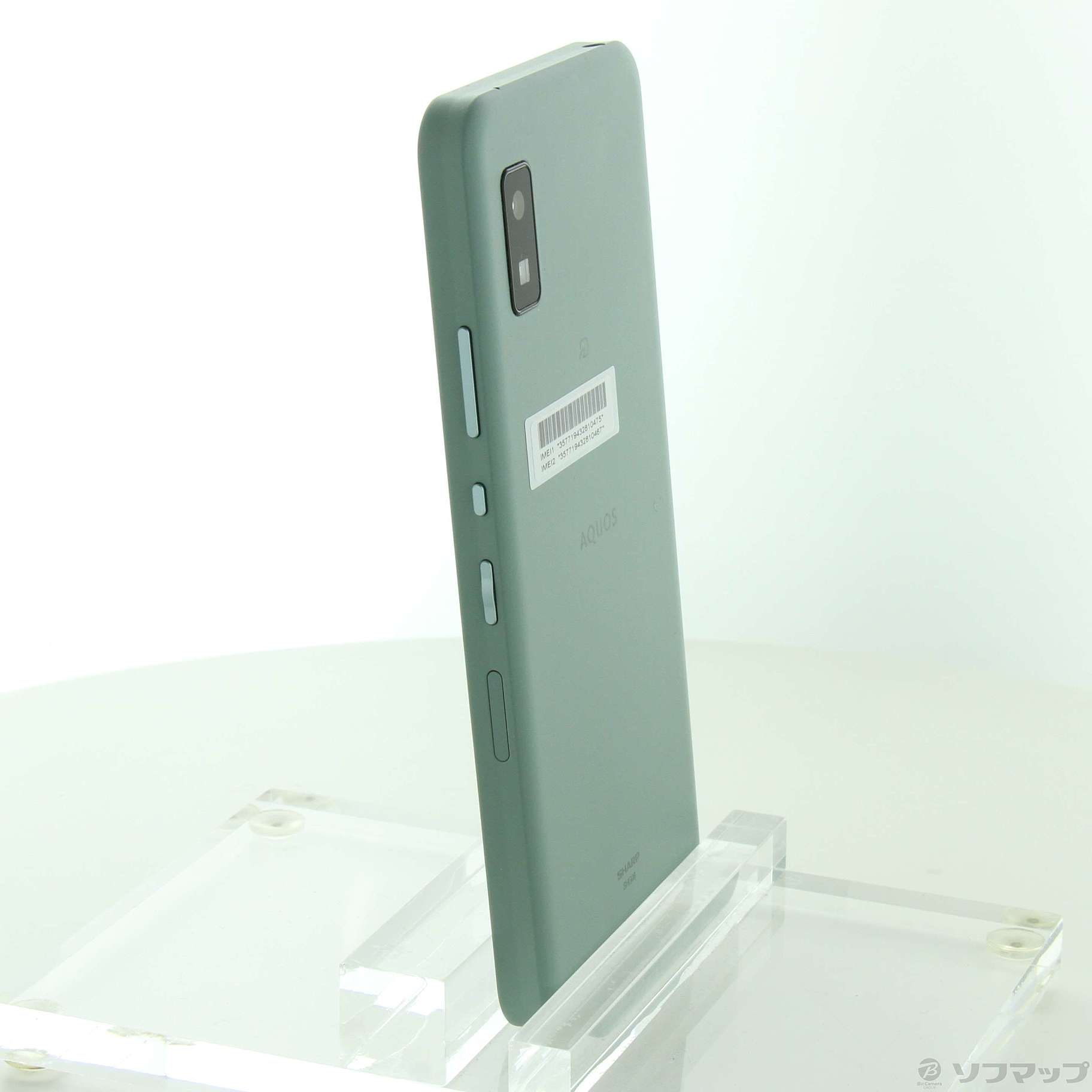 中古】AQUOS wish 64GB オリーブグリーン SHG06 auロック解除SIMフリー