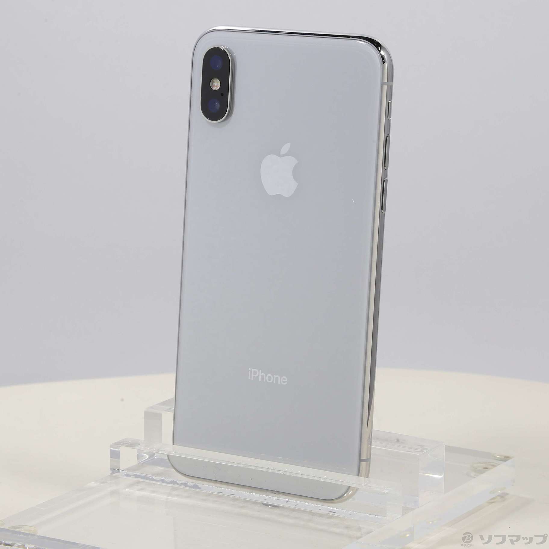 中古】iPhoneX 64GB シルバー MQAY2J／A SoftBank [2133044310830