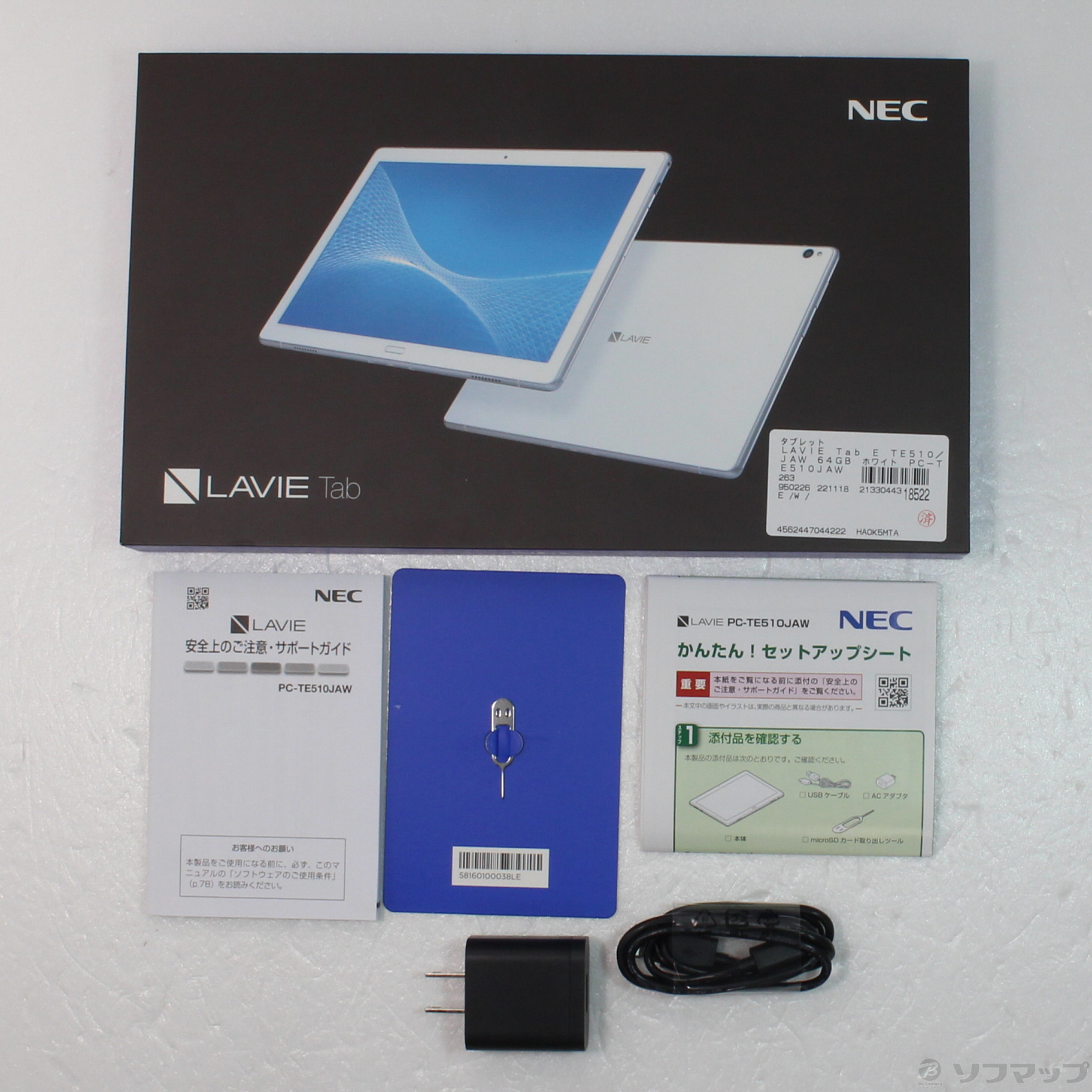 LAVIE Tab E TE510／JAW 64GB ホワイト PC-TE510JAW Wi-Fi