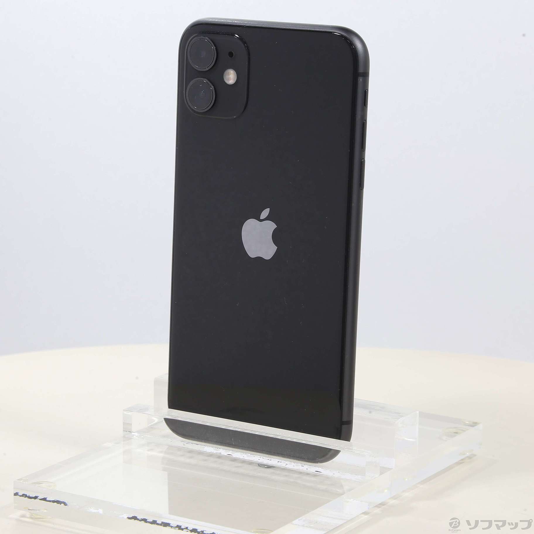 (中古)Apple iPhone11 64GB ブラック MWLT2J/A SIMフリー(344-ud)