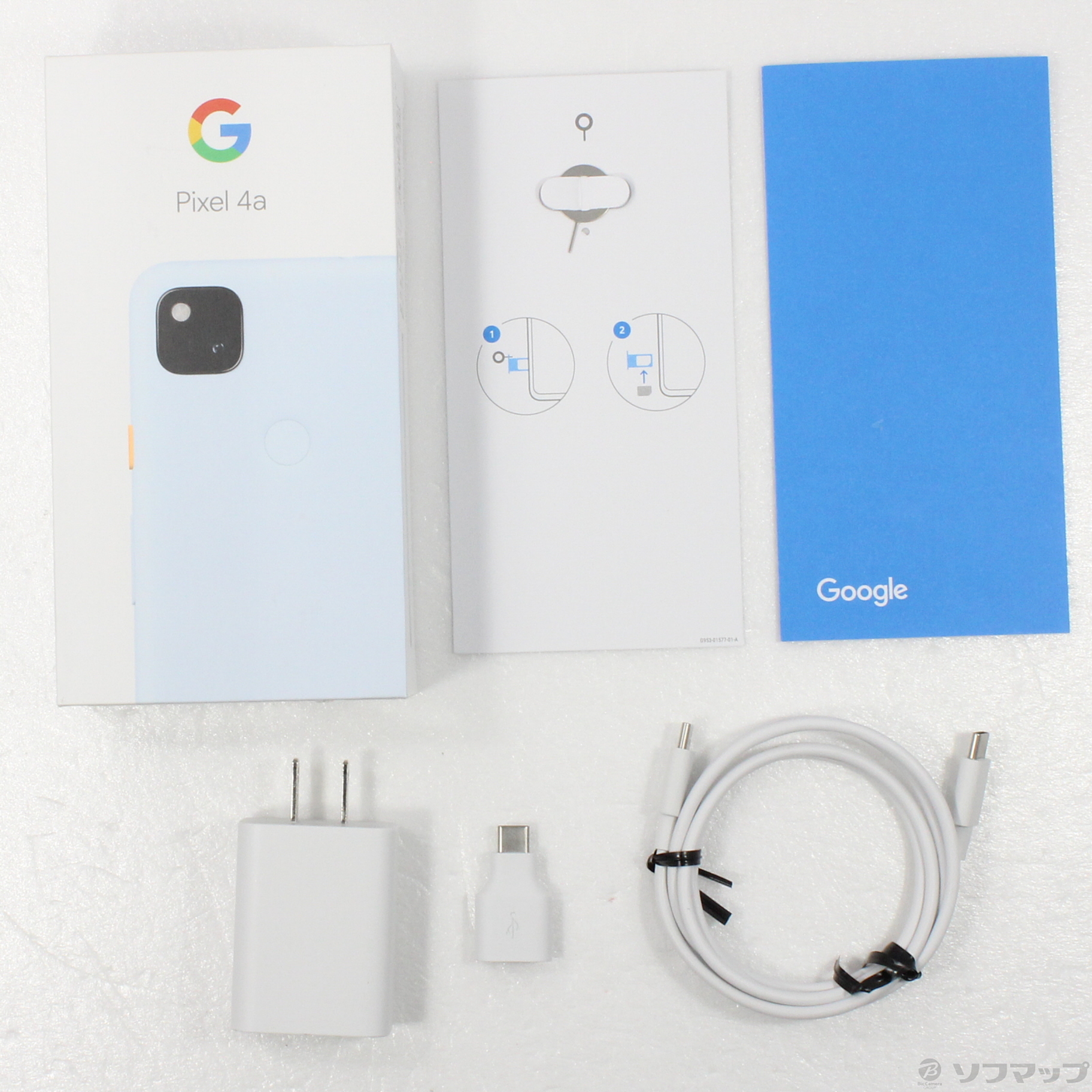 中古】Google Pixel 4a 128GB ベアリーブルー G025M SoftBank 