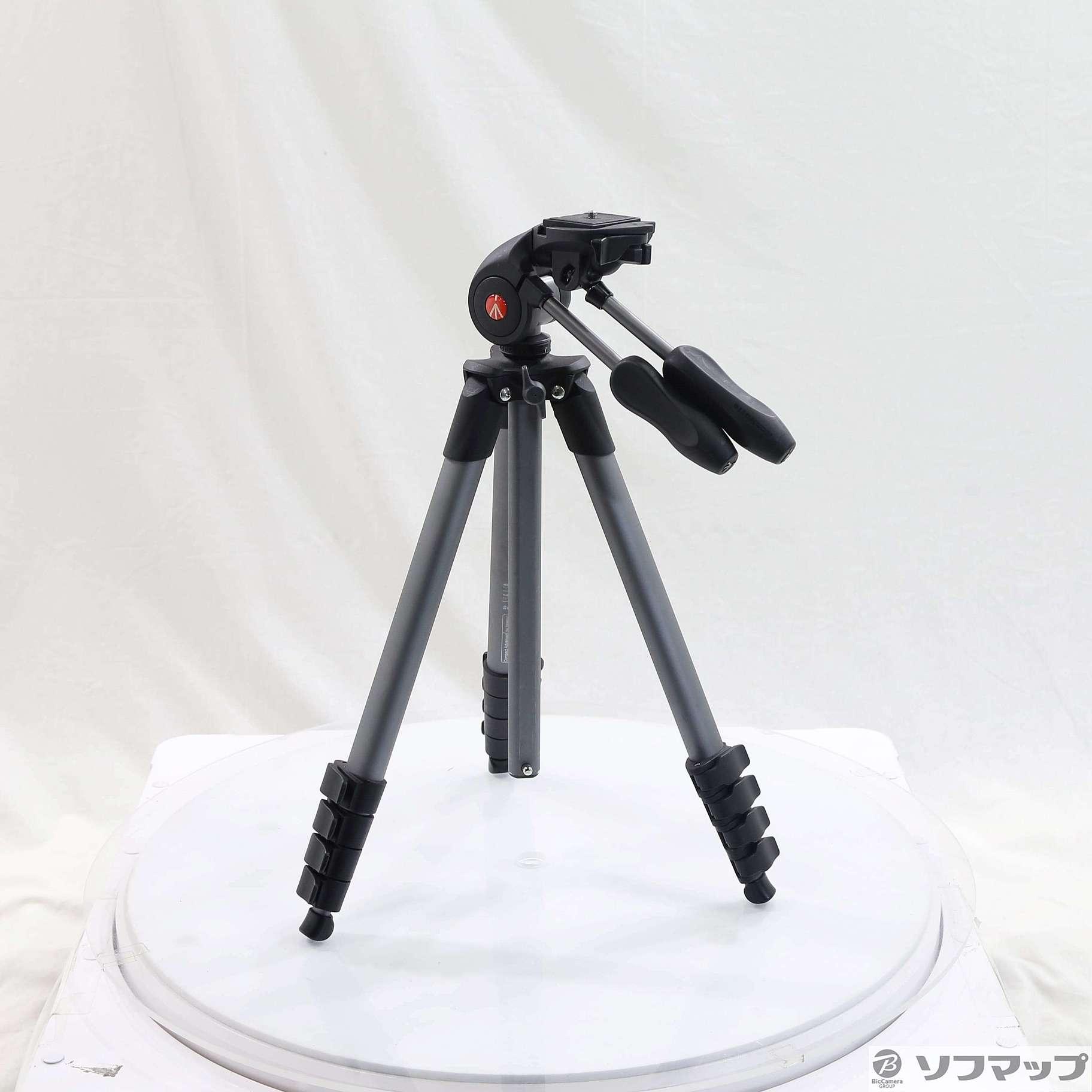 中古】COMPACTアドバンス三脚5段 3ウェイ フォトキット ブラック