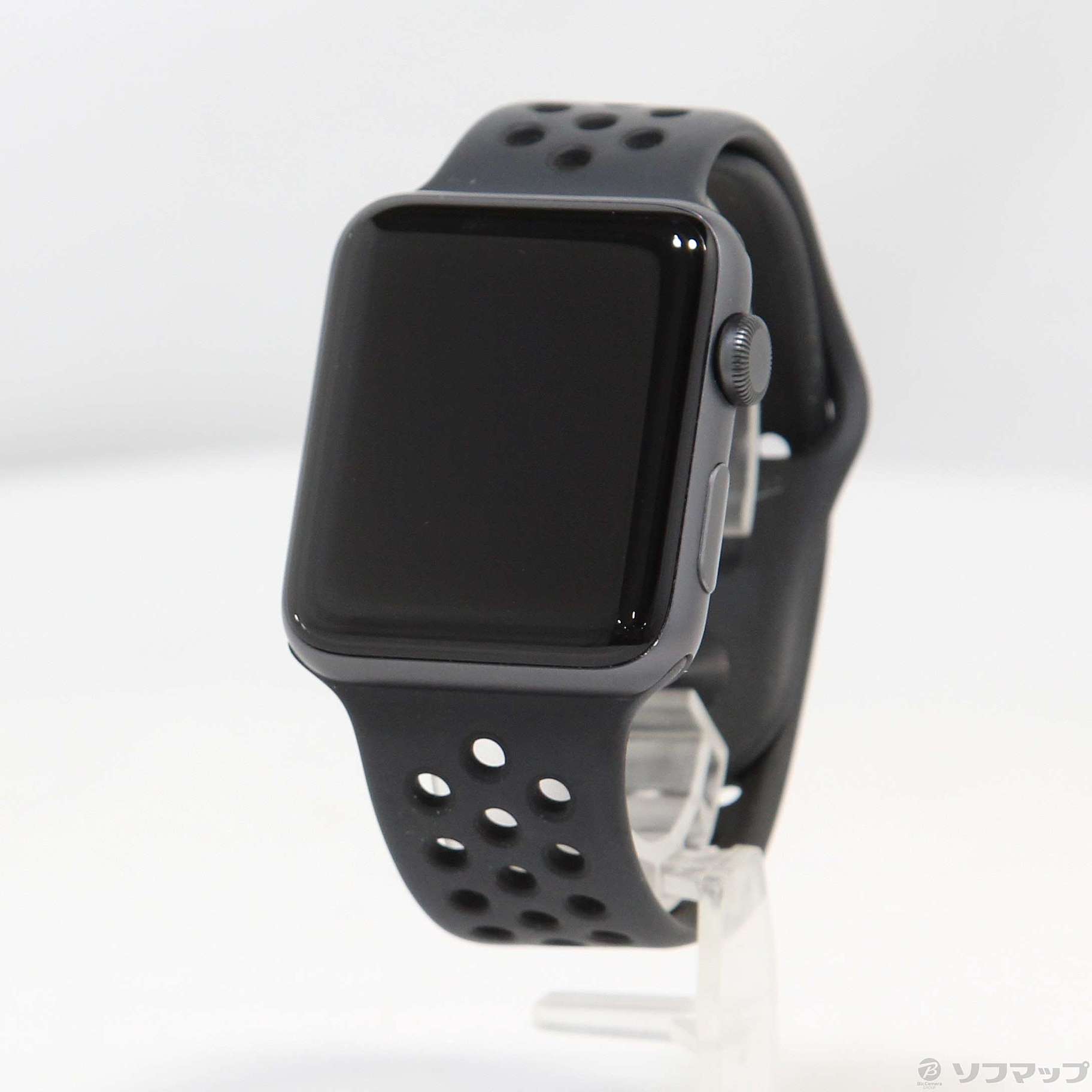 アップル Apple Watch3 42mm スペースグレイアルミ ブラックスポ
