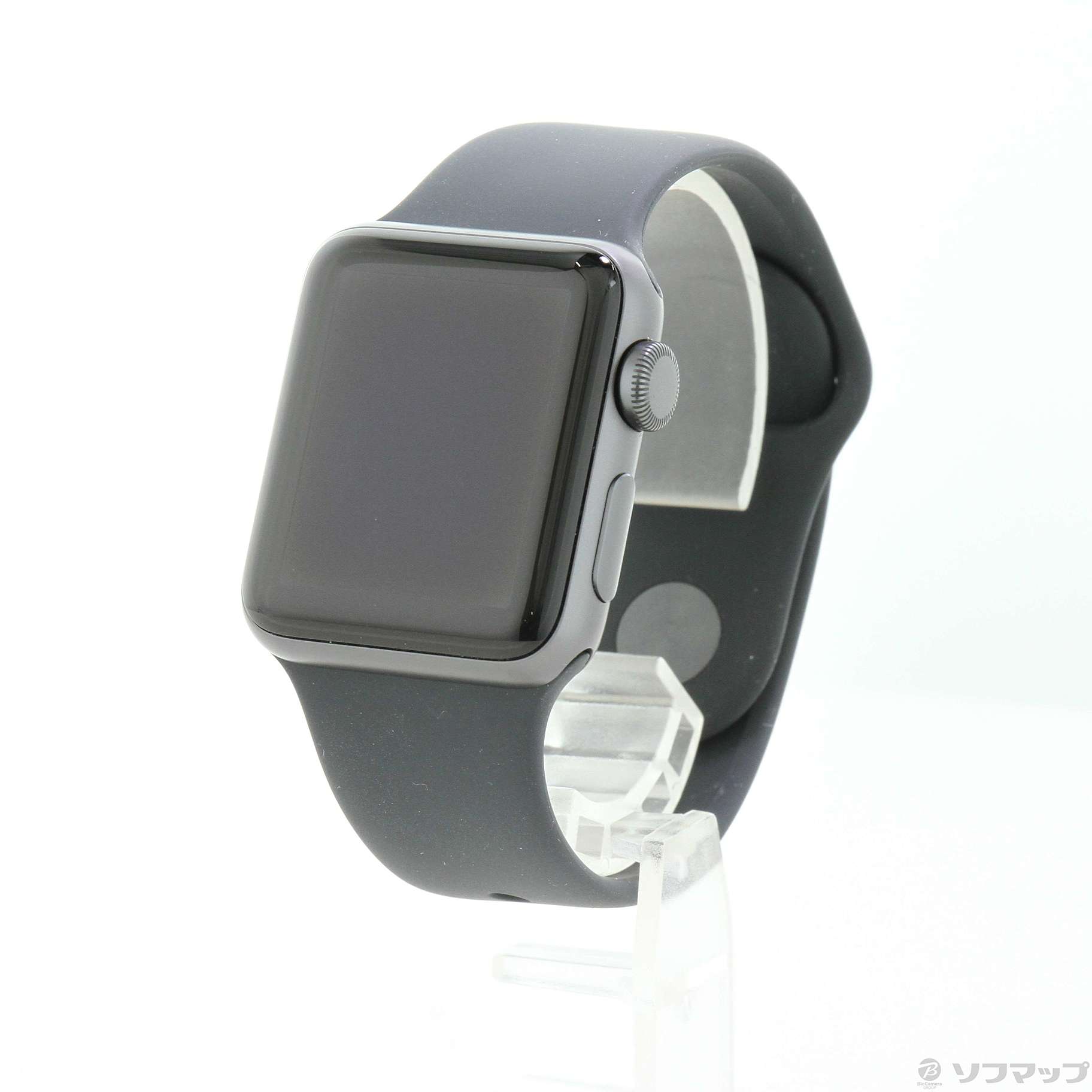 〔中古品〕 Apple Watch Series 3 GPS 38mm スペースグレイアルミニウムケース ブラックスポーツバンド