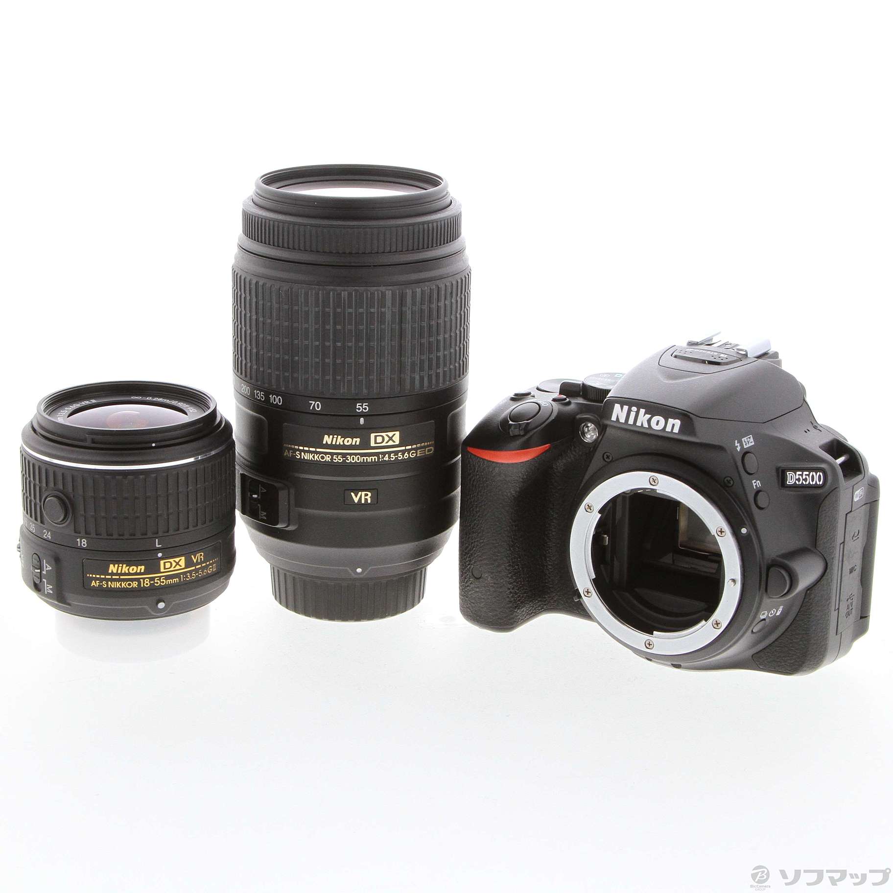 中古】NIKON D5500 ダブルズームキット ブラック [2133044366974 ...