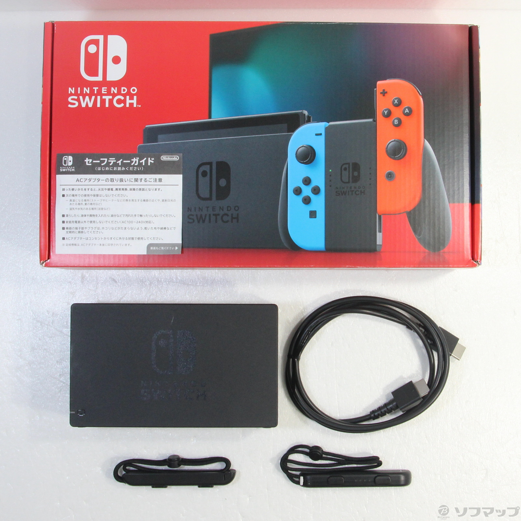 中古】Nintendo Switch Joy-Con (L) ネオンブルー／ (R) ネオンレッド 