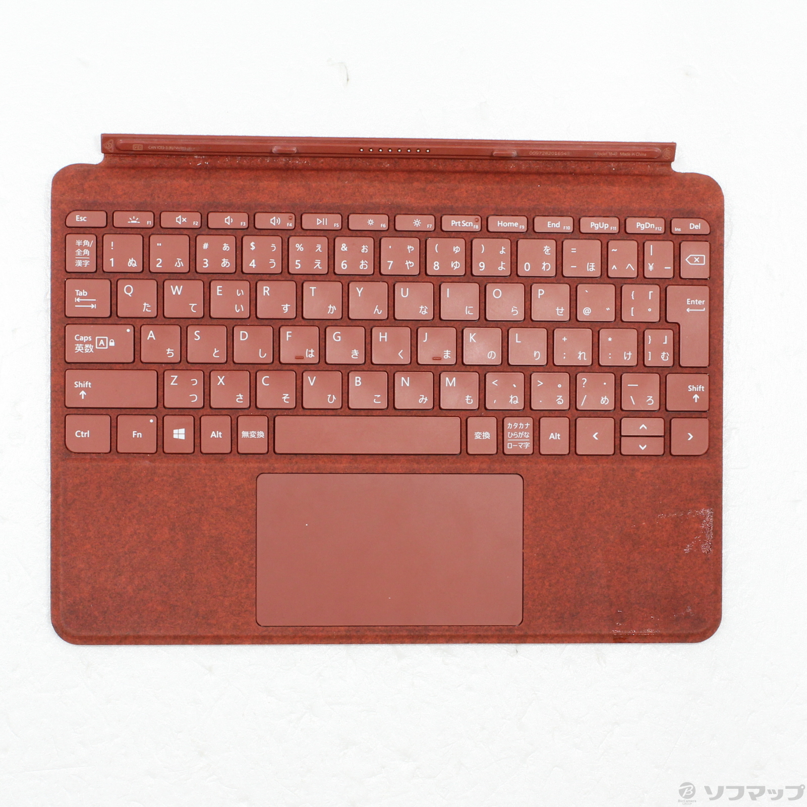 中古】〔展示品〕 Surface GO タイプカバー KCU-00039 ポピーレッド