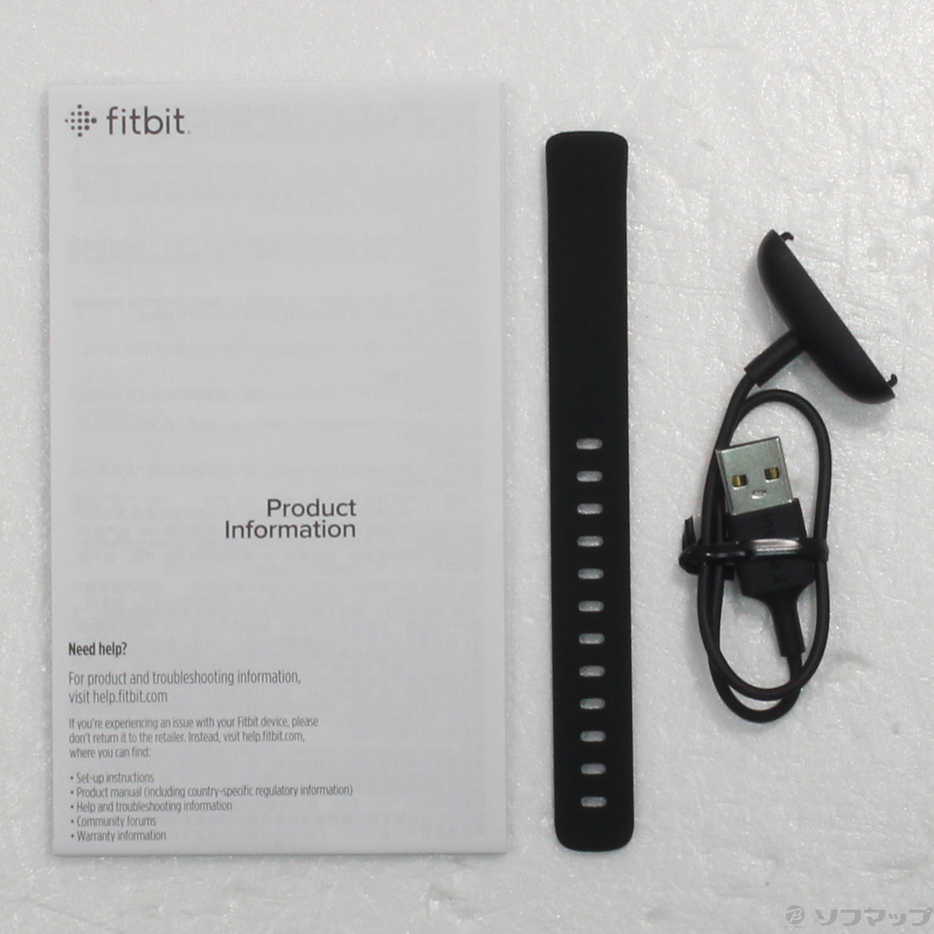 中古】〔展示品〕 Fitbit Inspire 3 ミッドナイトゼン／ブラック