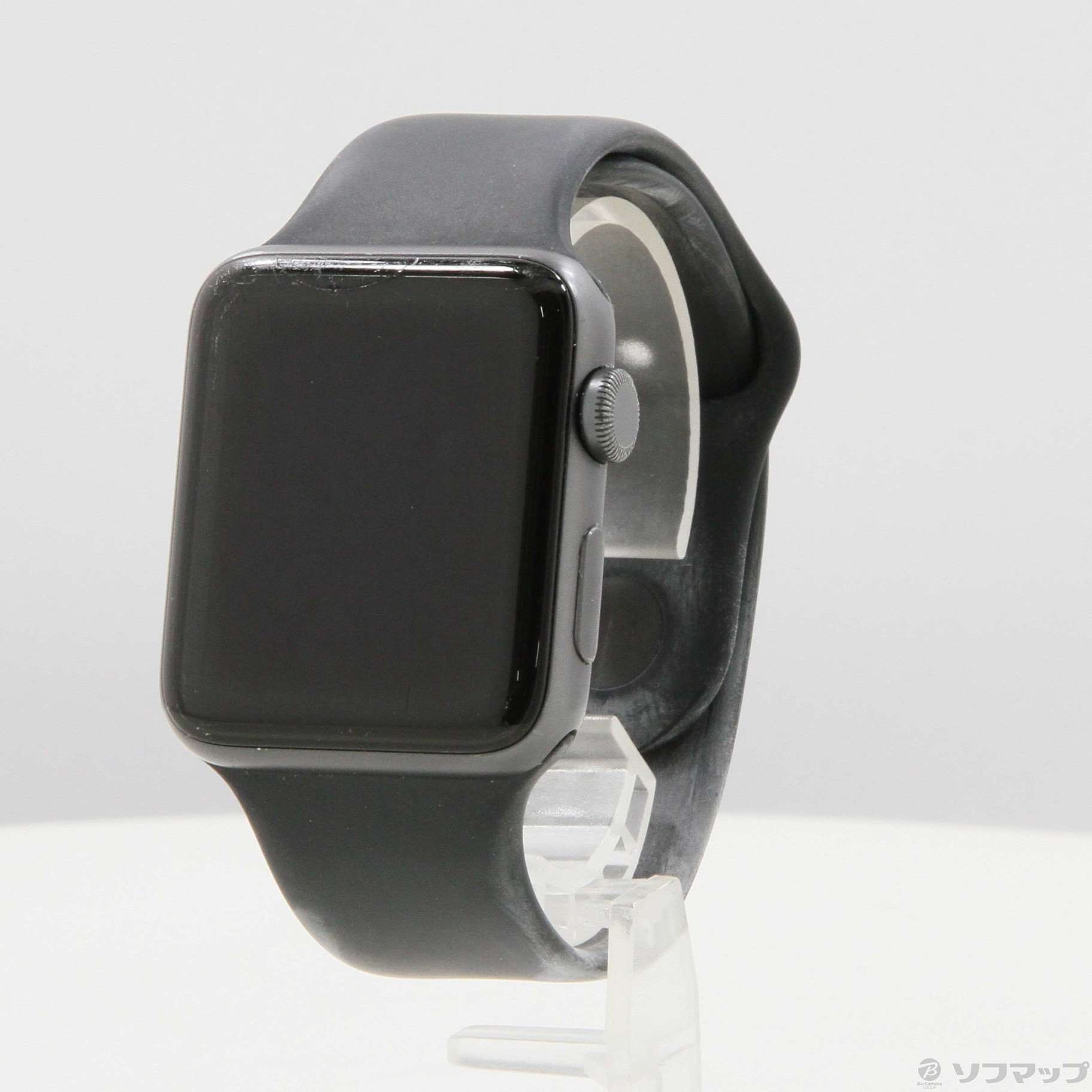 中古品（難あり）〕 Apple Watch Series 3 GPS 42mm スペースグレイ ...