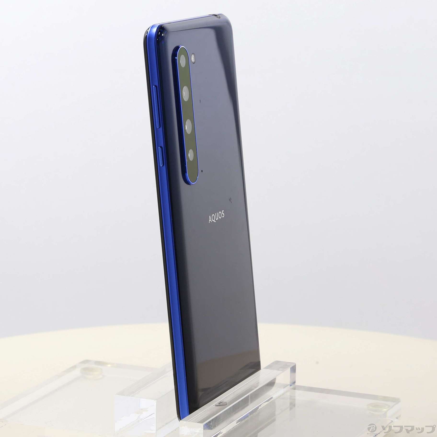 中古】AQUOS R5G 256GB アースブルー 908SH SoftBankロック解除SIM