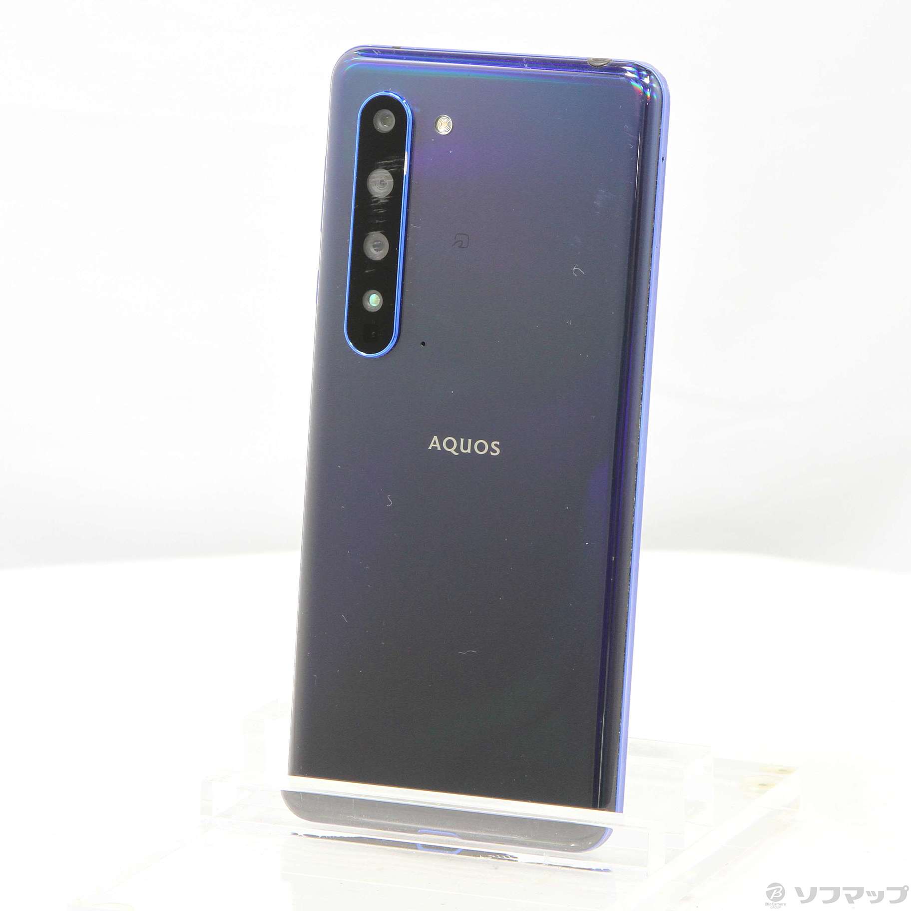 中古品（難あり）〕 AQUOS R5G 256GB アースブルー 908SH SoftBank