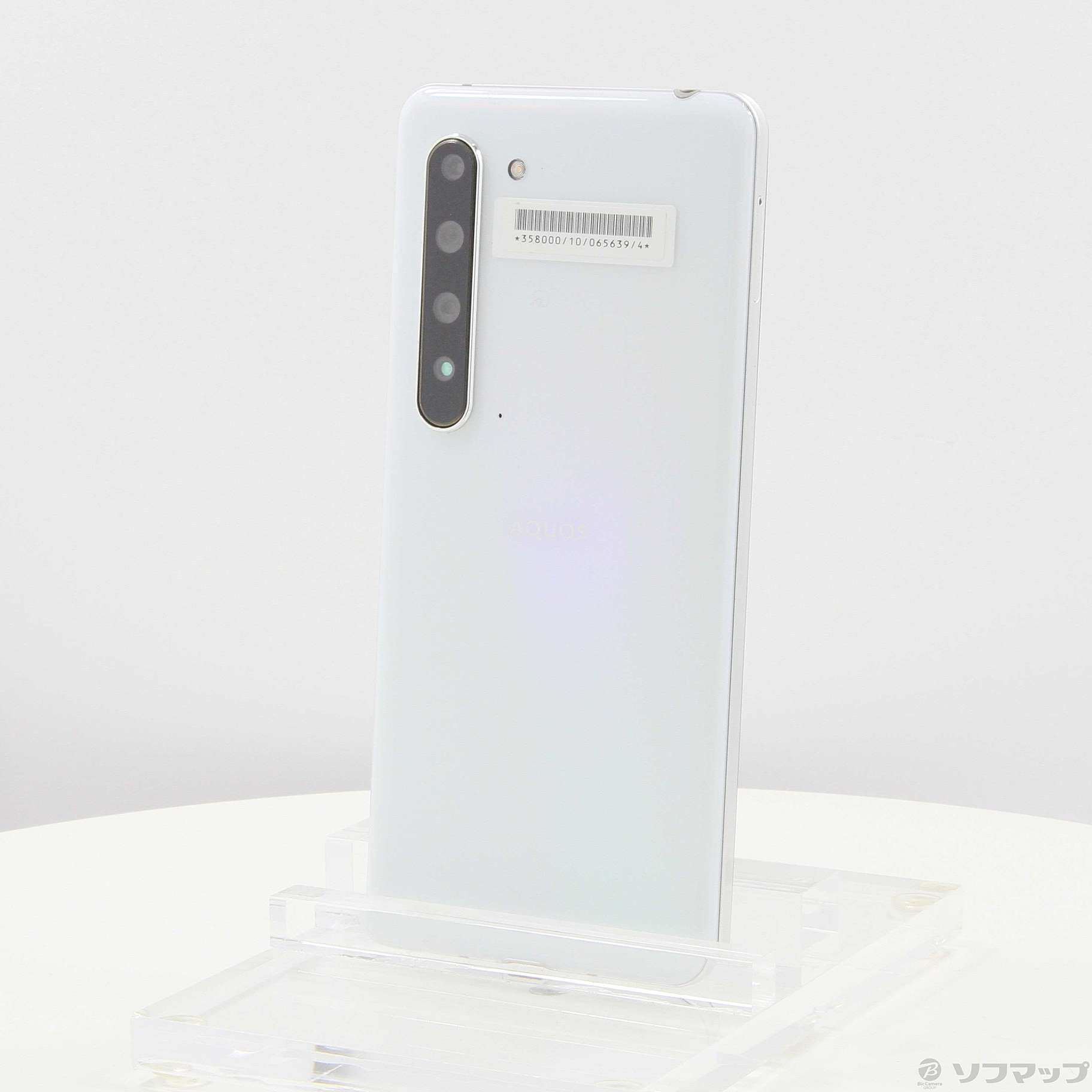 中古】AQUOS R5G 256GB オーロラホワイト 908SH SoftBankロック解除SIM