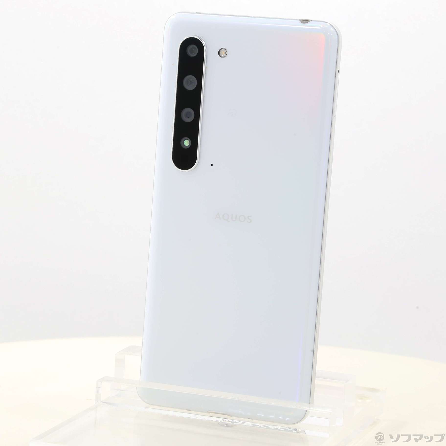 中古】AQUOS R5G 256GB オーロラホワイト 908SH SoftBankロック解除SIM