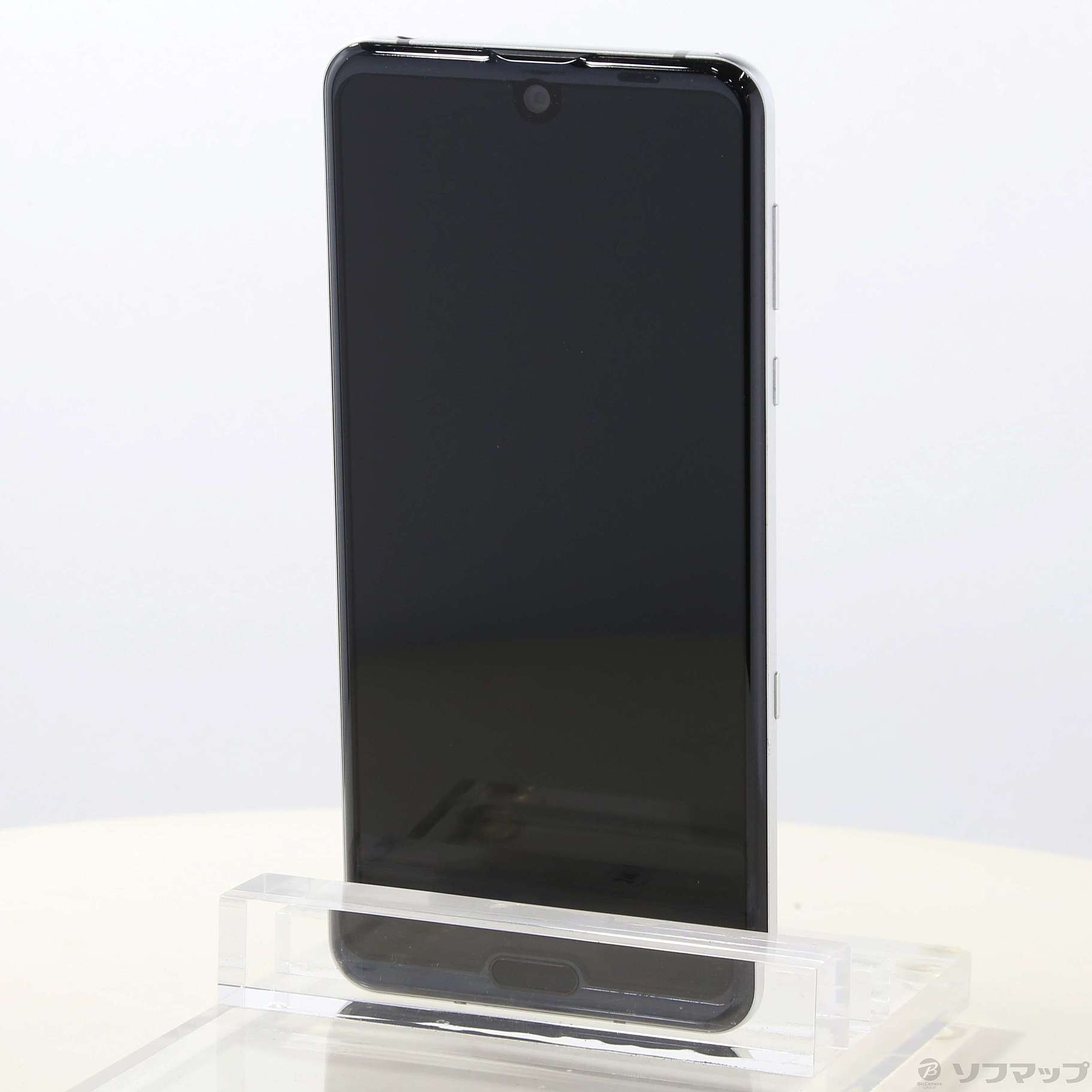 中古】AQUOS R3 128GB プラチナホワイト 808SH SoftBankロック解除SIM