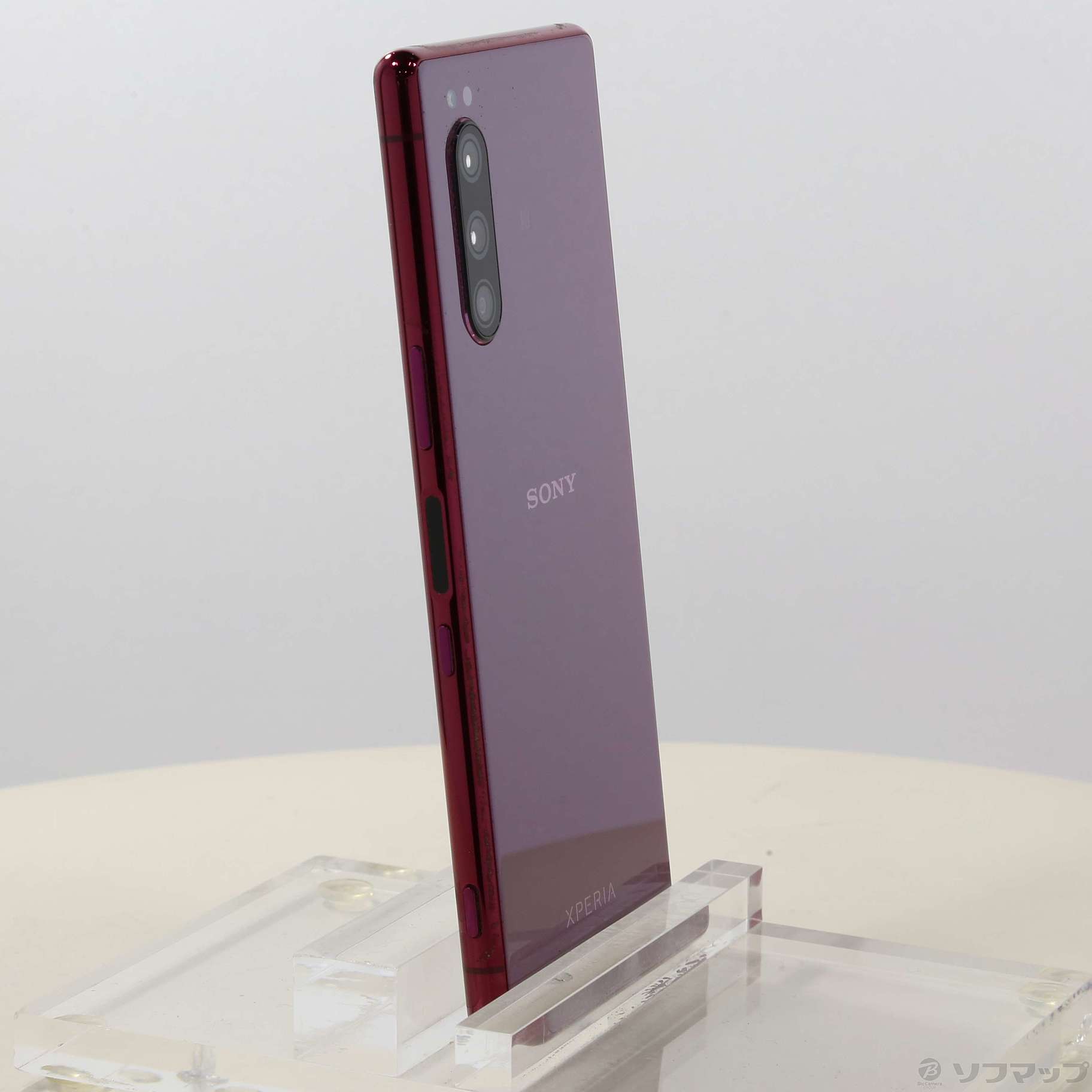 中古】Xperia 5 64GB レッド 901SO SoftBankロック解除SIMフリー