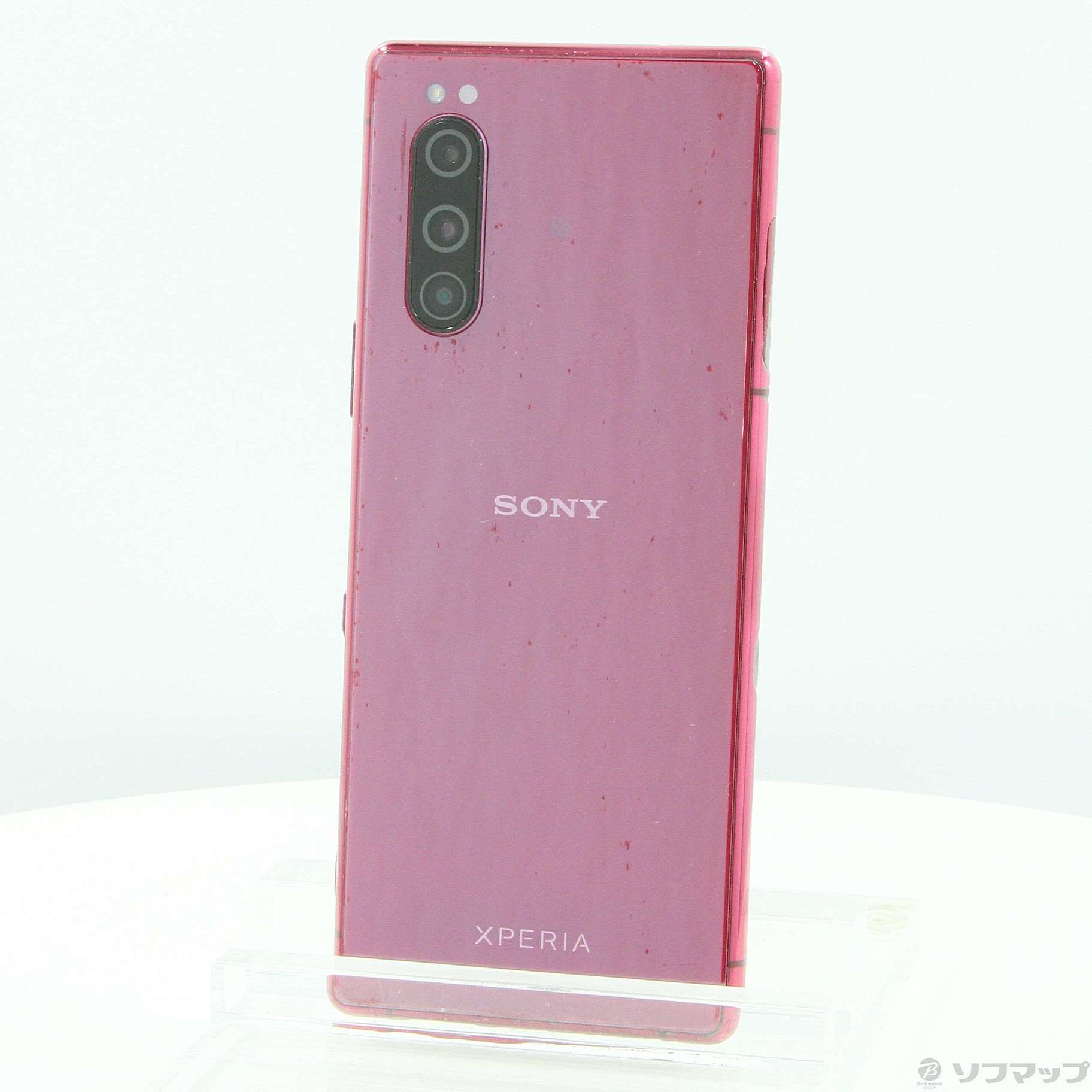 中古】Xperia 5 64GB レッド 901SO SoftBankロック解除SIMフリー