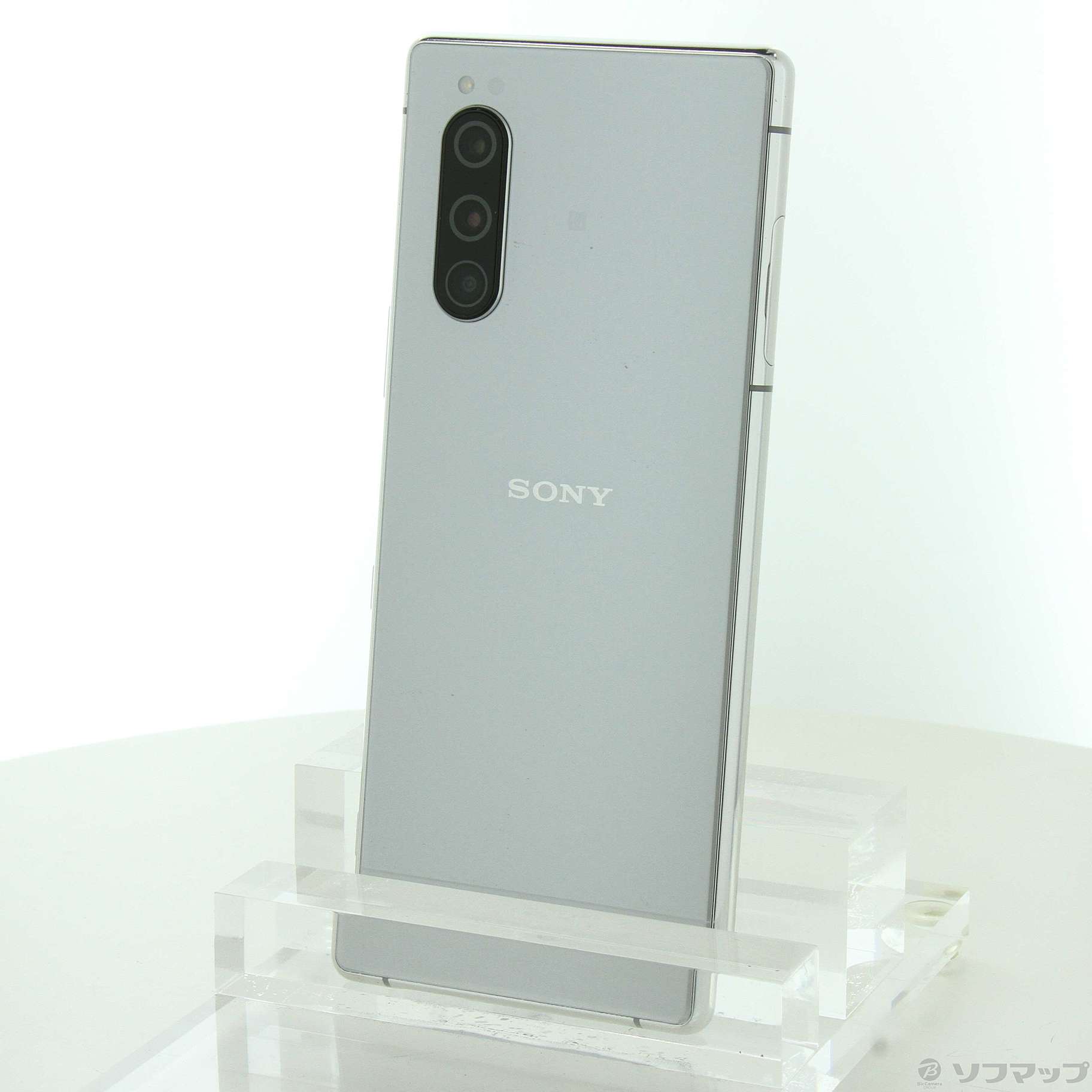 中古】Xperia 5 64GB グレー 901SO SoftBankロック解除SIMフリー