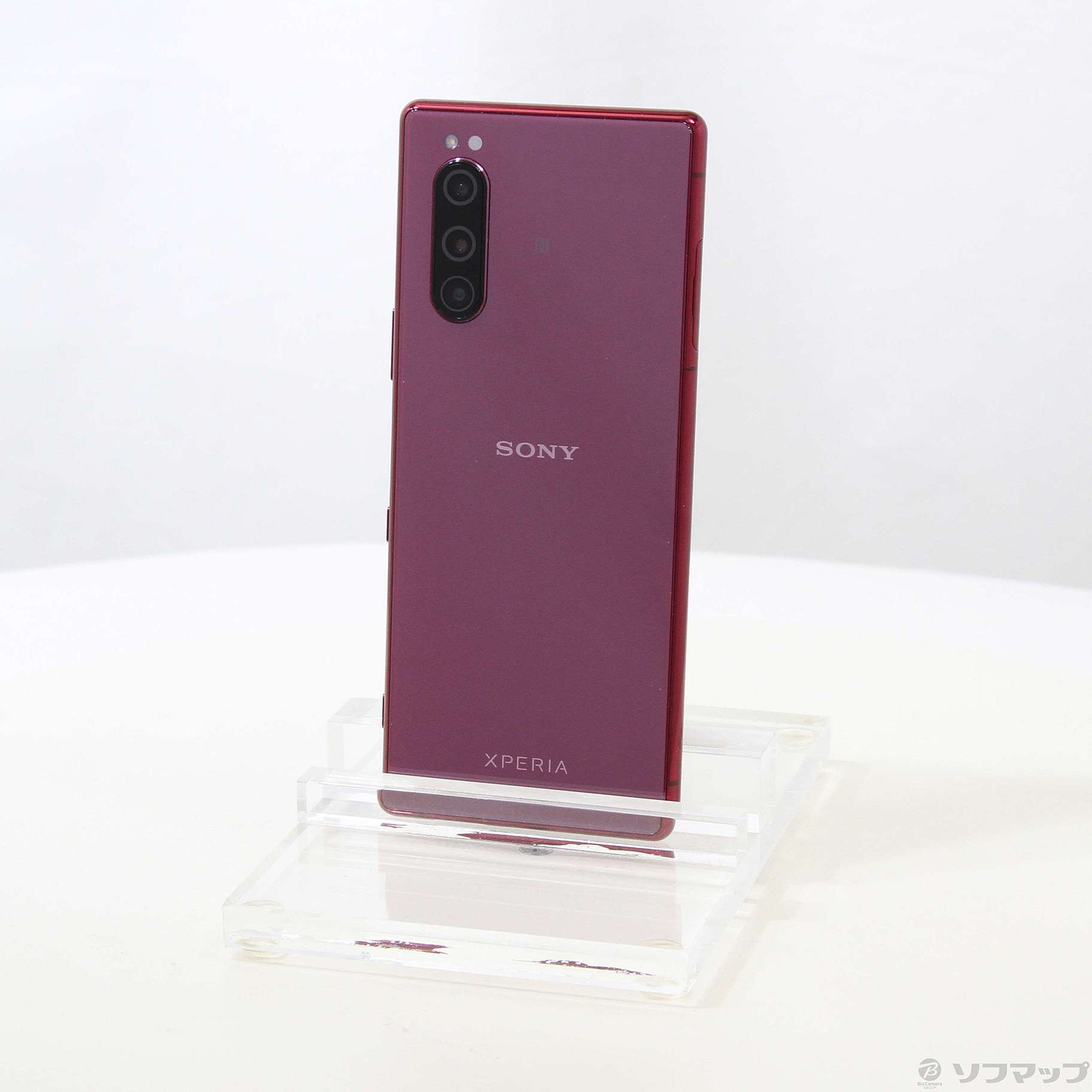 中古】Xperia 5 64GB レッド 901SO SoftBankロック解除SIMフリー