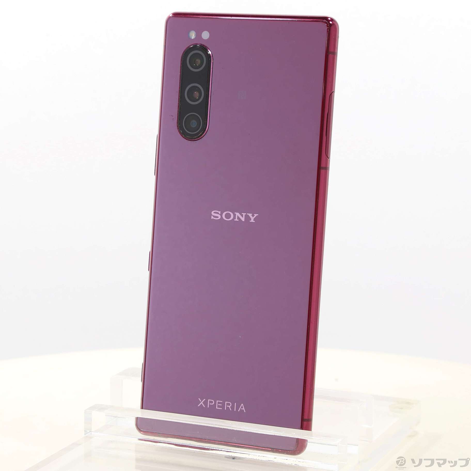 中古】Xperia 5 64GB レッド 901SO SoftBankロック解除SIMフリー