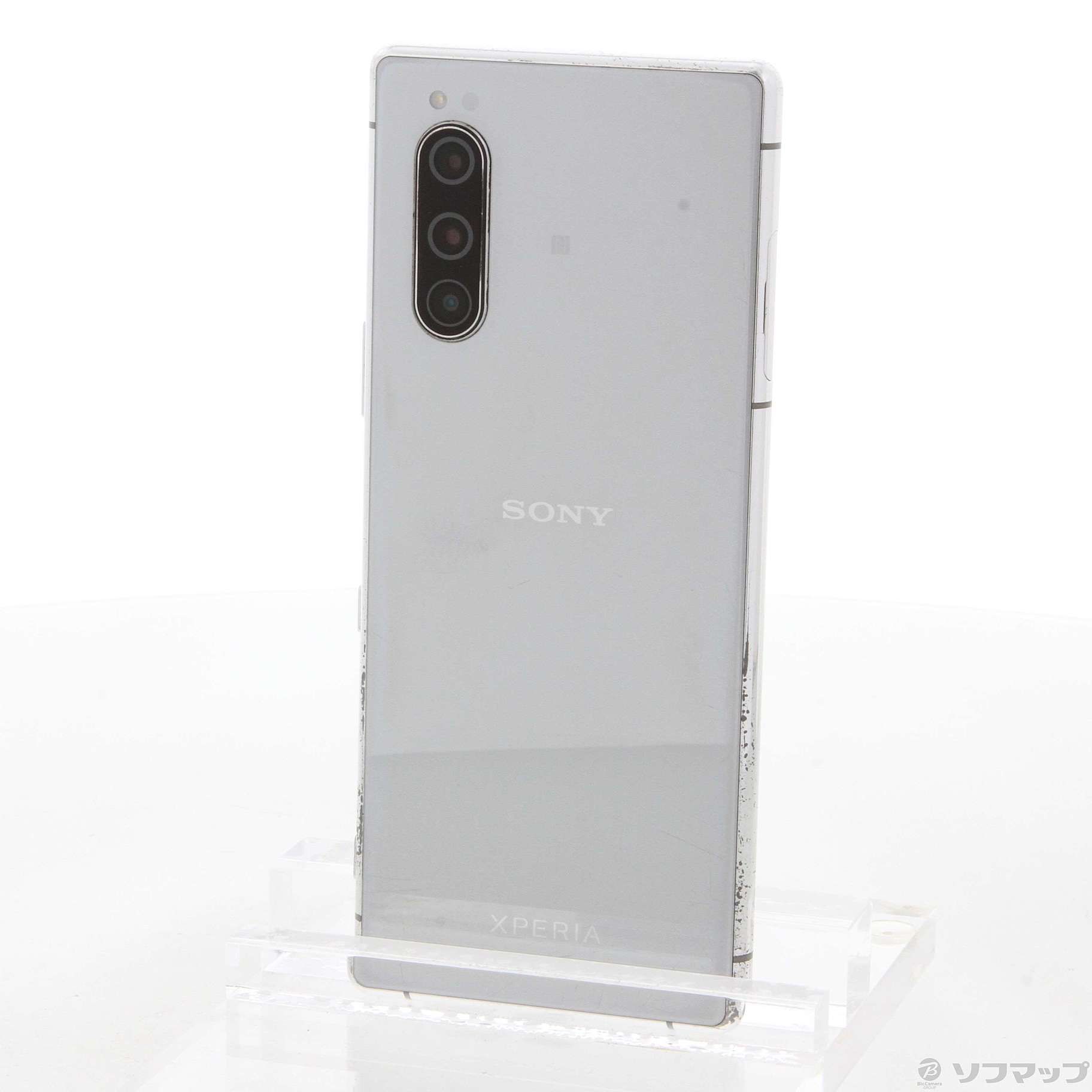 中古】Xperia 5 64GB グレー 901SO SoftBankロック解除SIMフリー