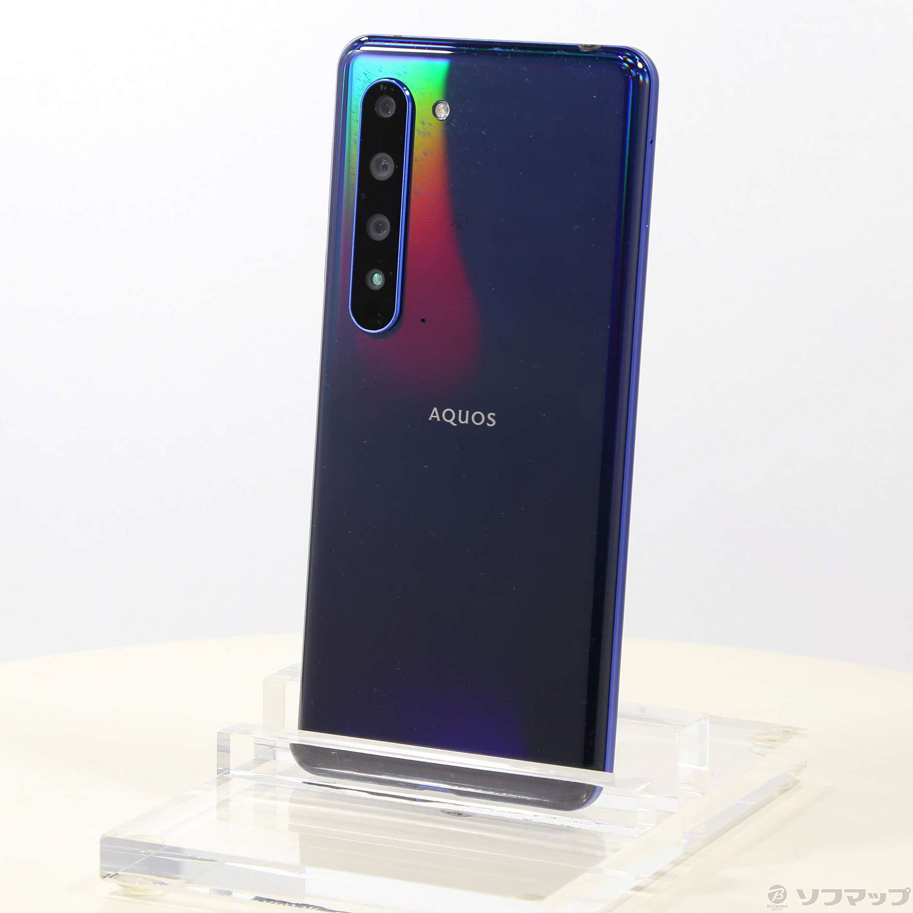 中古】セール対象品 AQUOS R5G 256GB アースブルー 908SH SoftBank