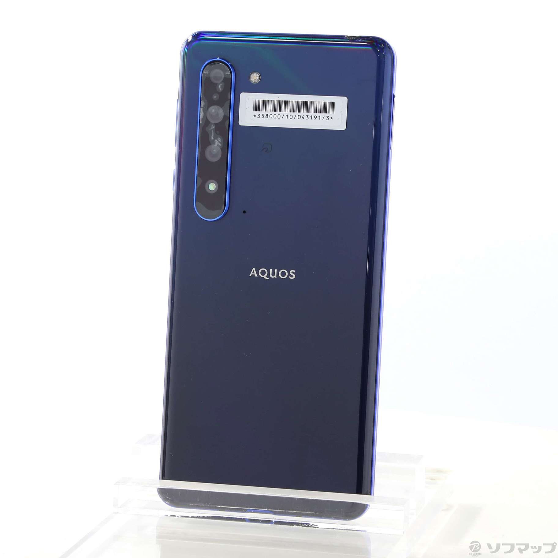 中古】AQUOS R5G 256GB アースブルー 908SH SoftBankロック解除SIM ...