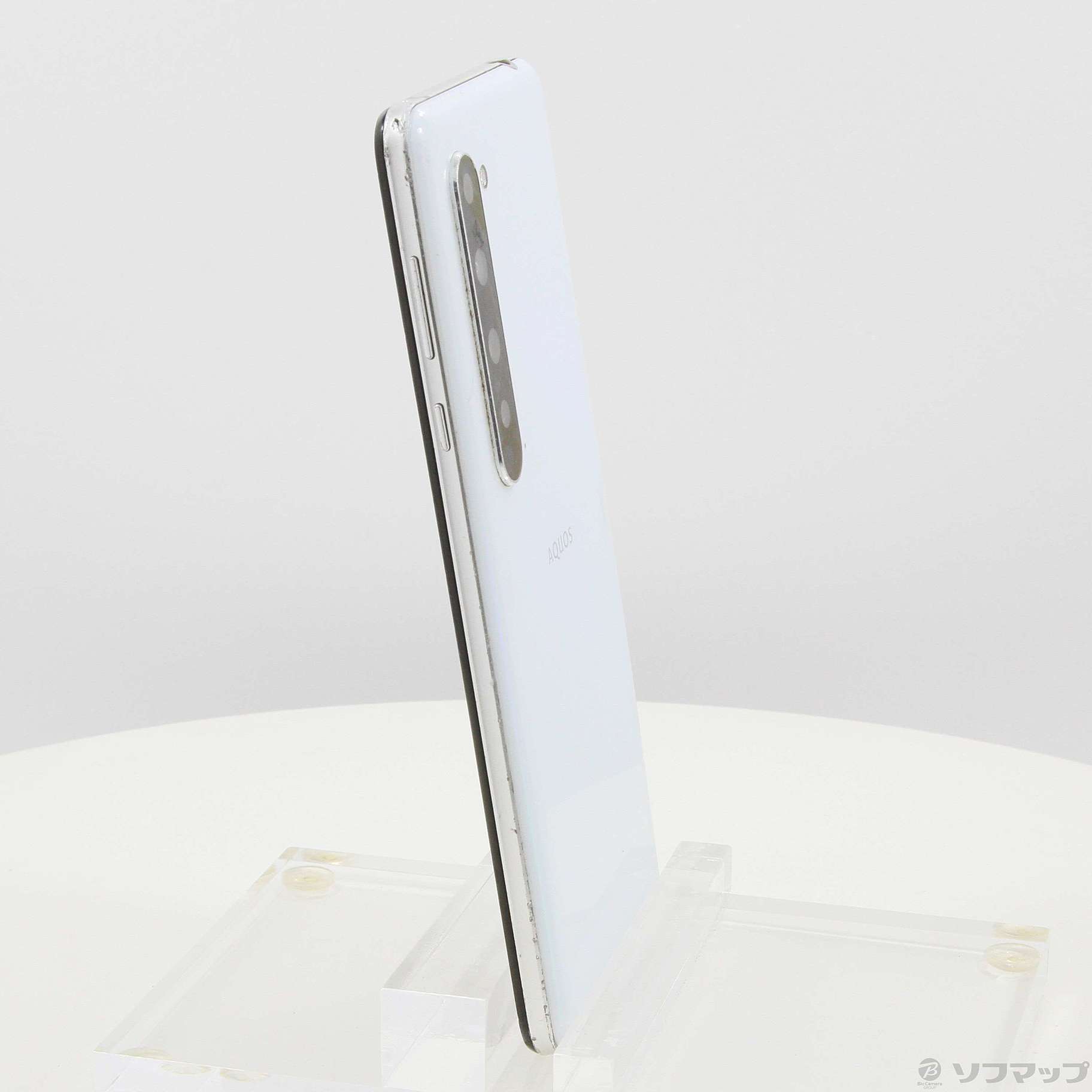 中古】AQUOS R5G 256GB オーロラホワイト 908SH SoftBankロック解除SIM