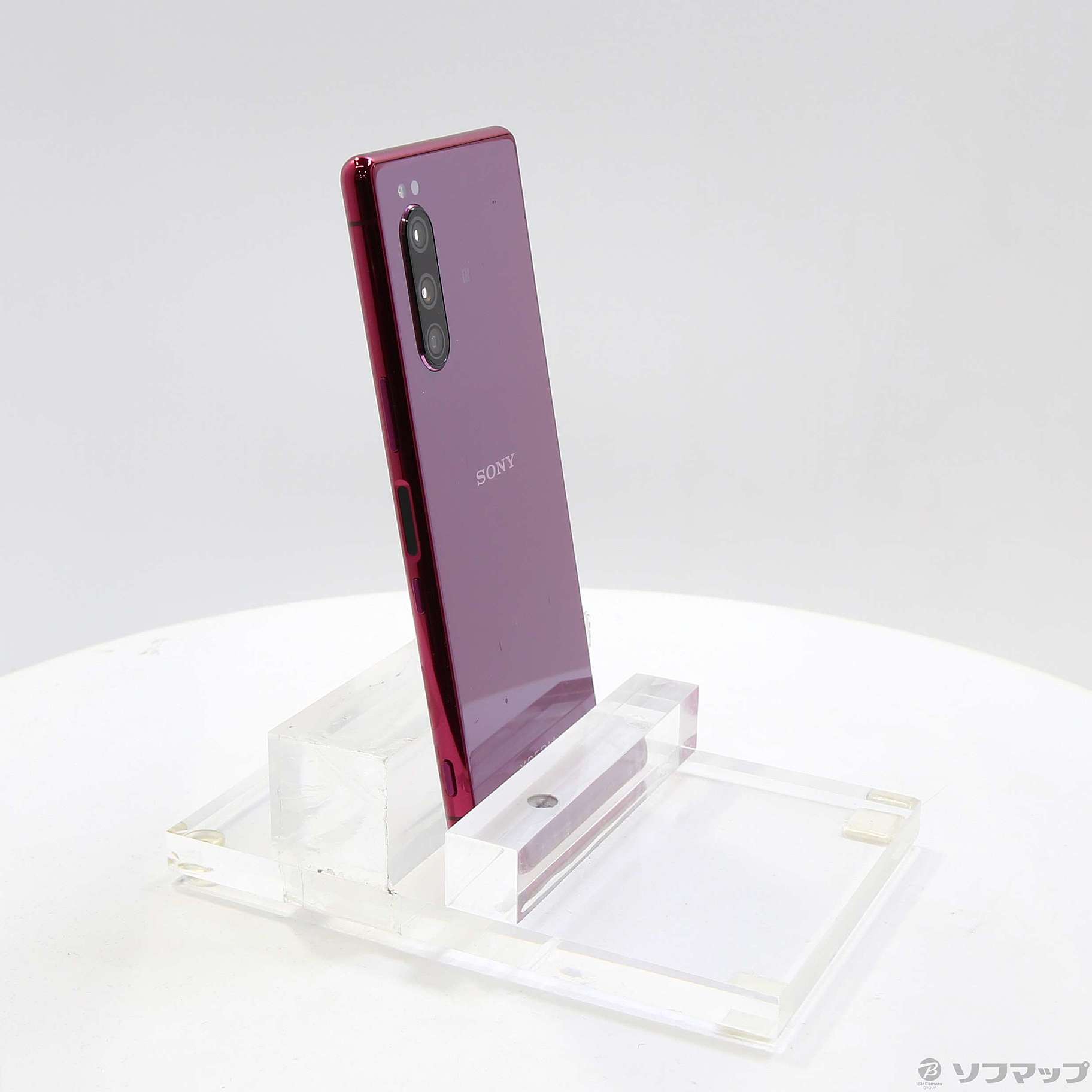 中古】Xperia 5 64GB レッド 901SO SoftBankロック解除SIMフリー